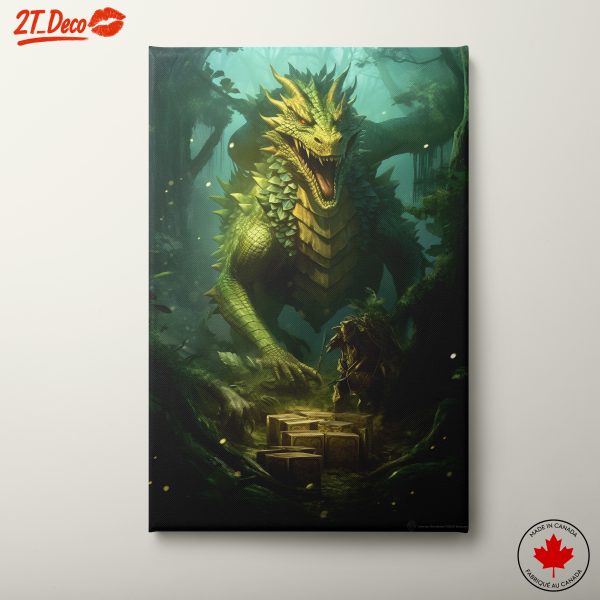 Majestic Dragon in Enchanted Forest
