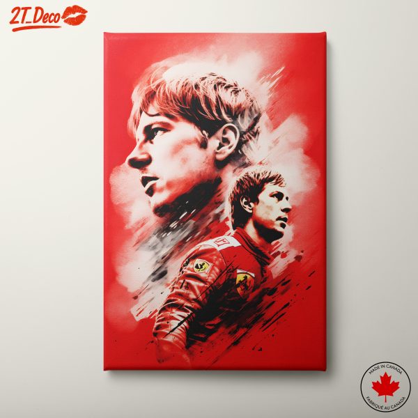 Dynamic Sports Character Artwork Featuring Racing