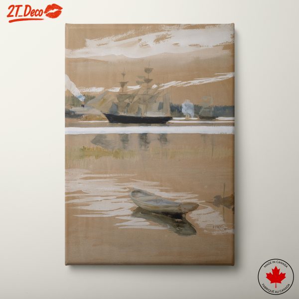 Calm Maritime Scene with Ships