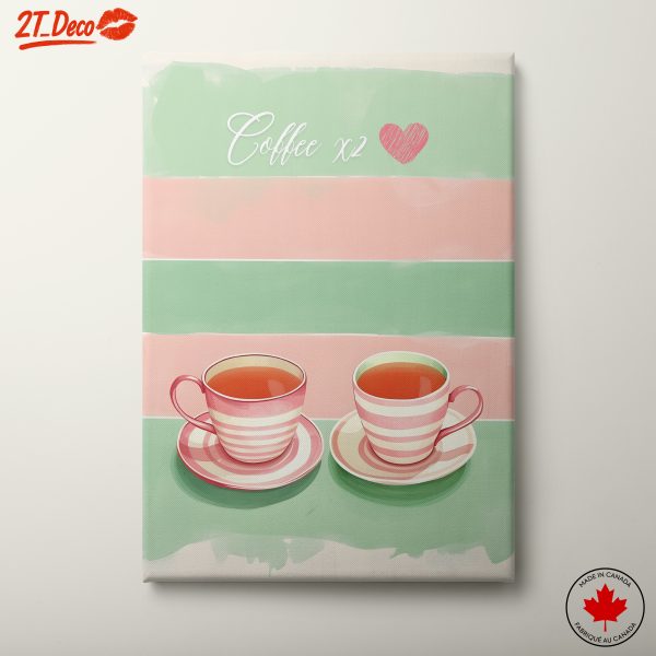 Charming Coffee Cups Artwork