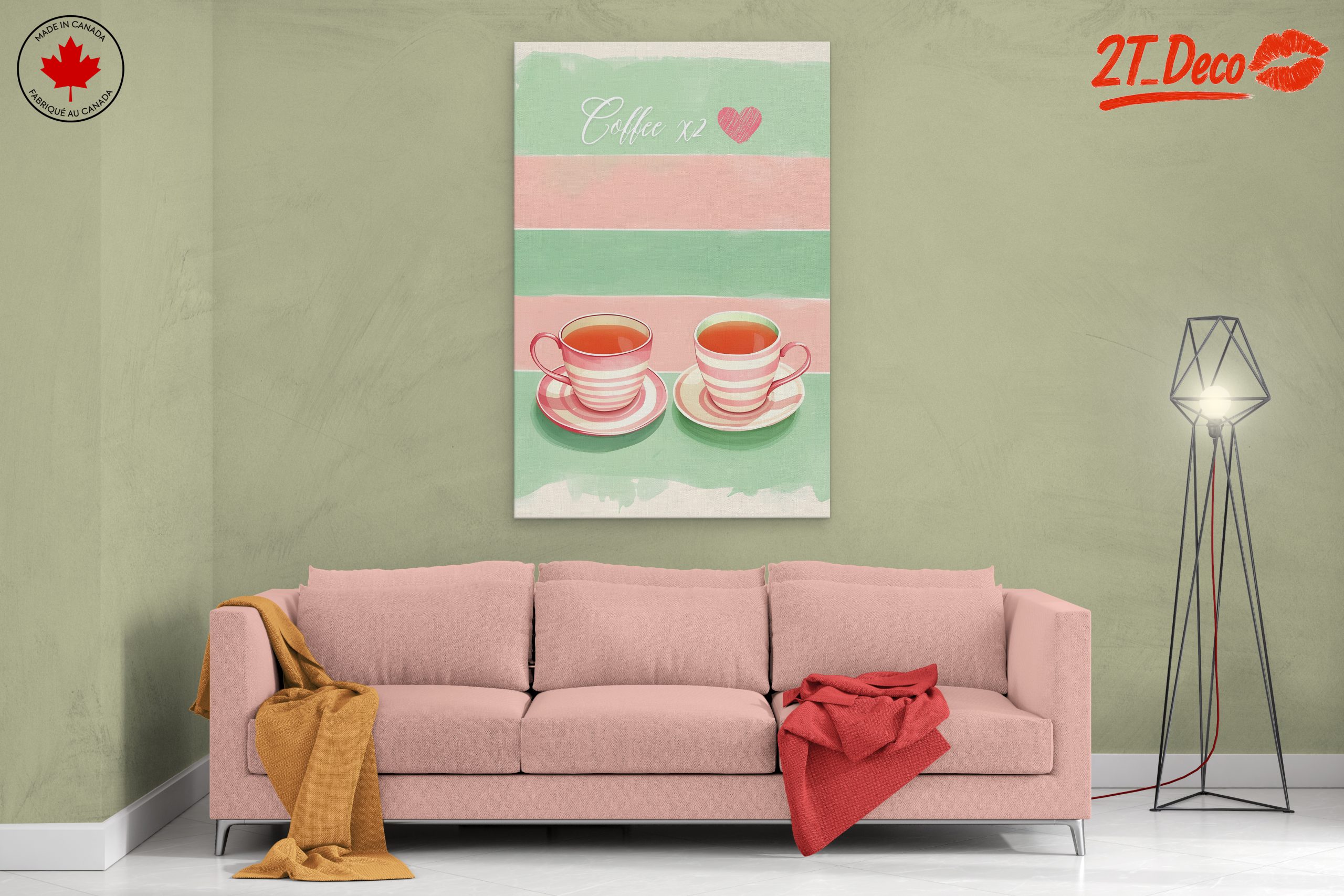 Charming Coffee Cups Artwork - Image 2