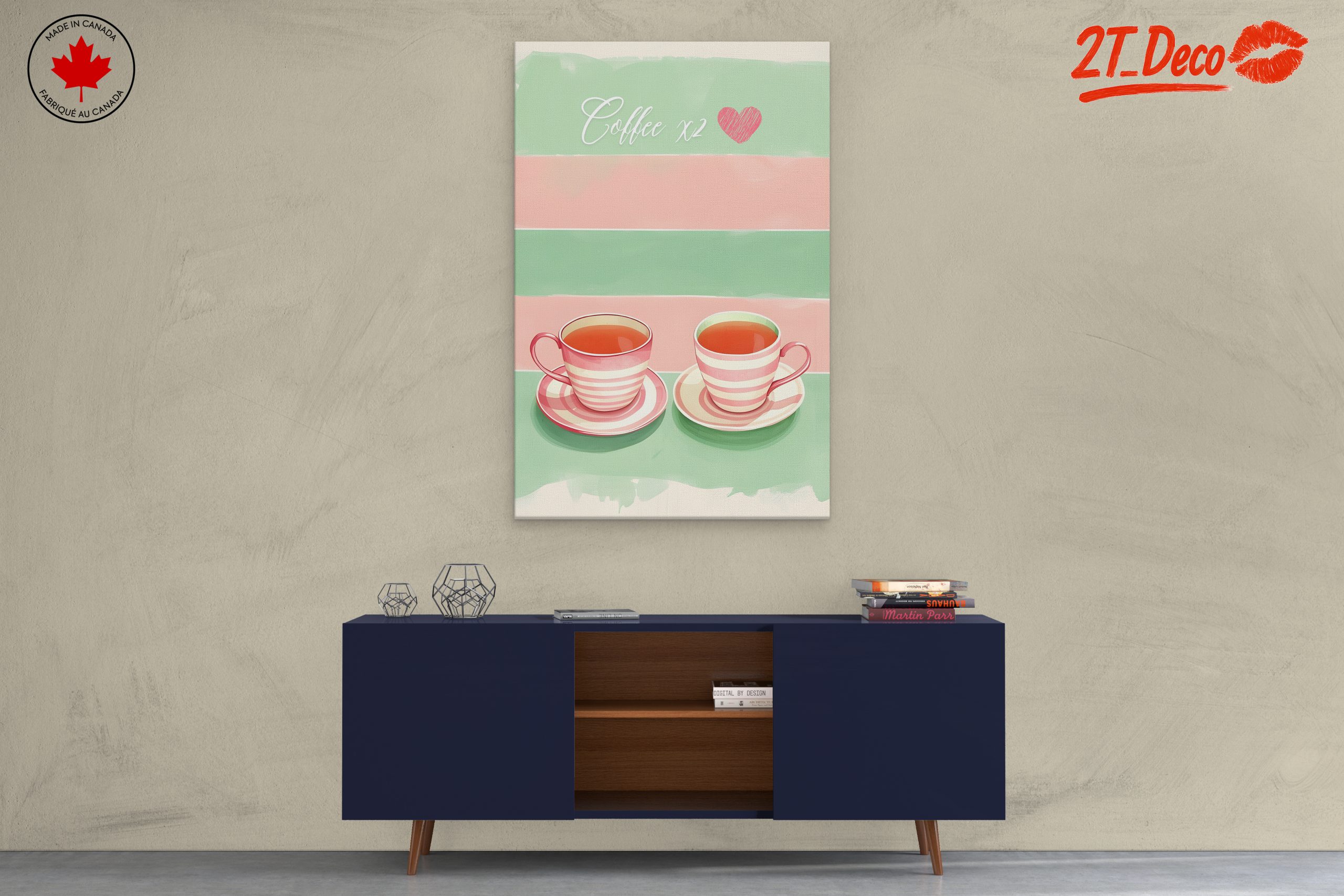 Charming Coffee Cups Artwork - Image 3