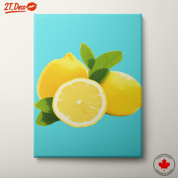 Vibrant Abstract Lemon Art 6