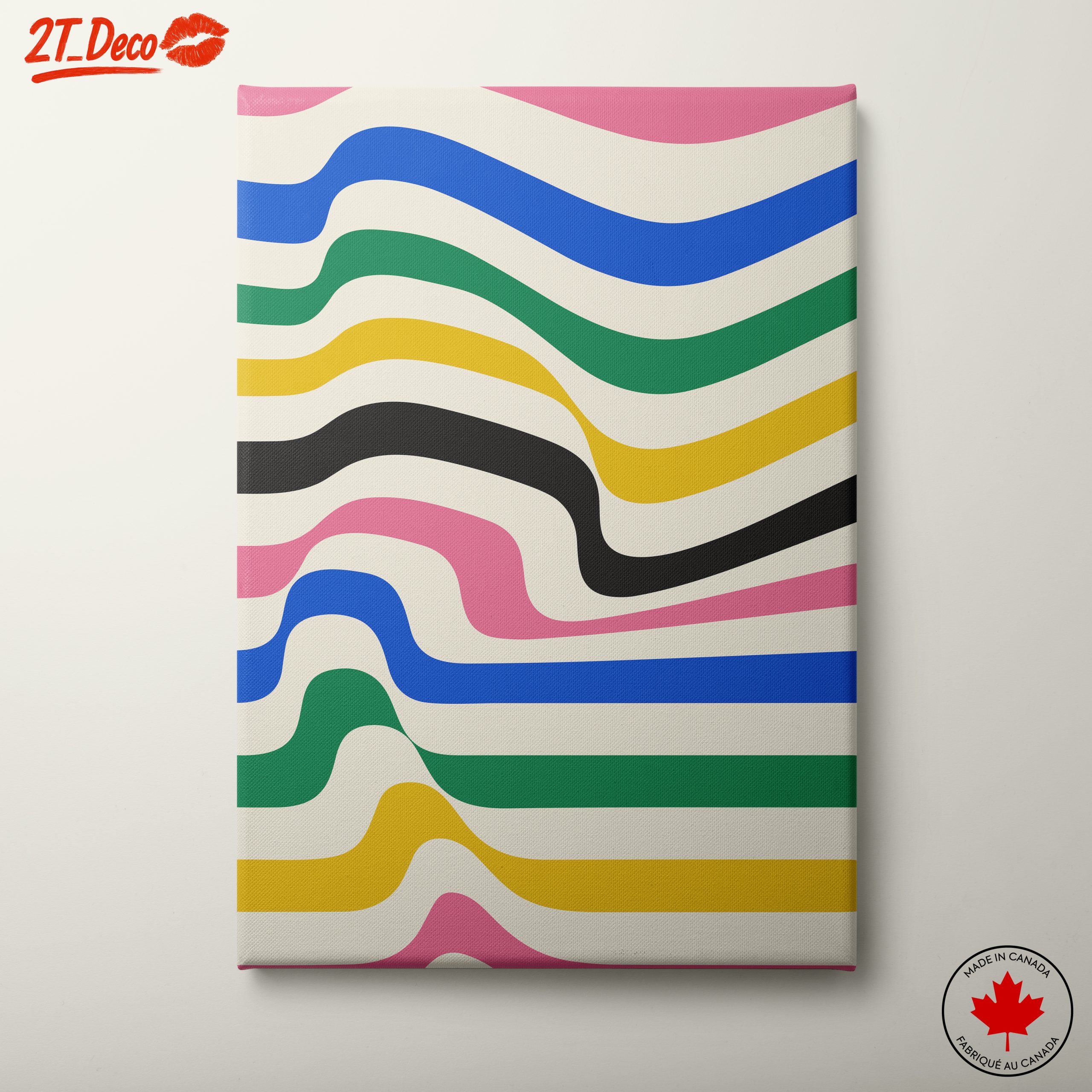 Vibrant Colorful Abstract Waves
