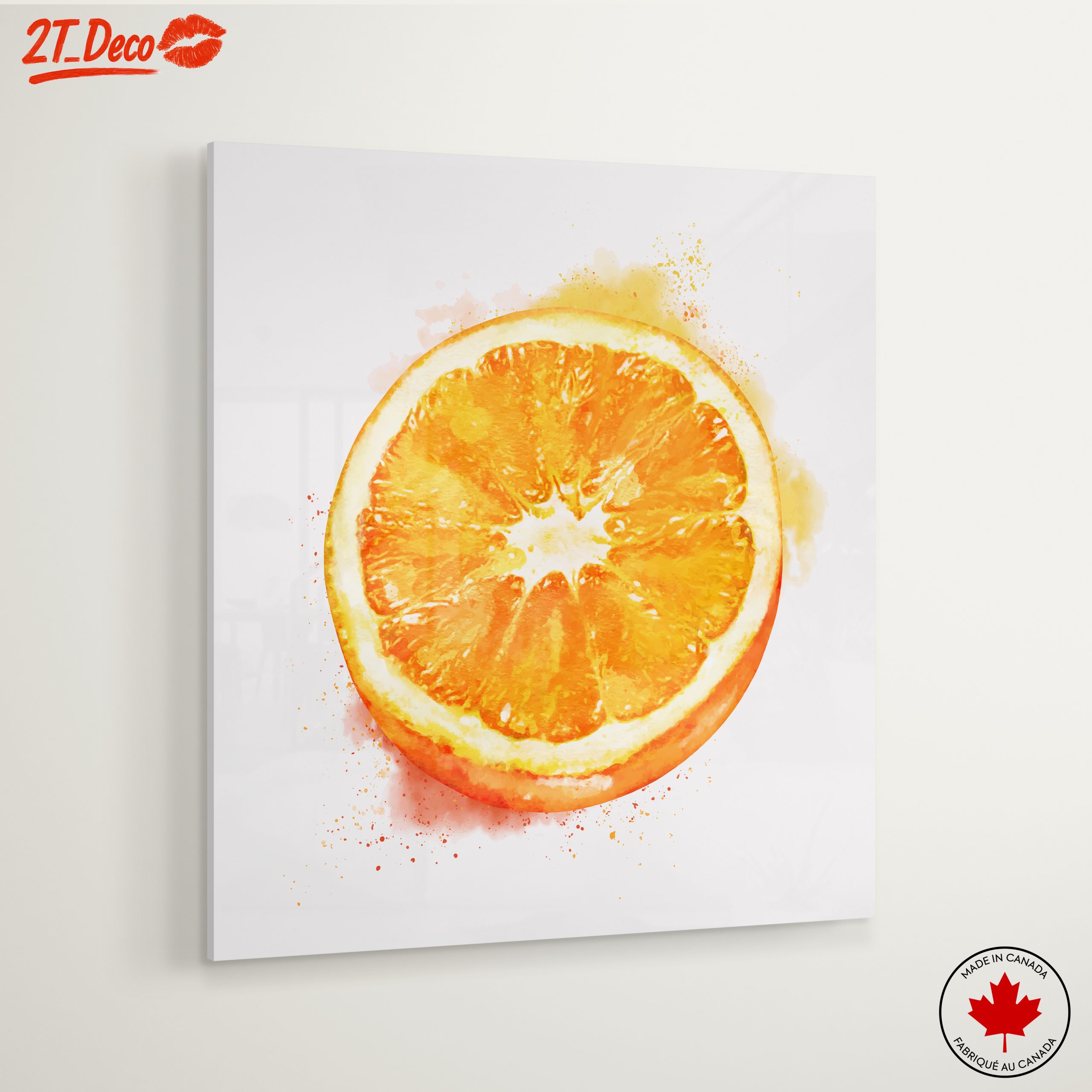 Vibrant Abstract Orange Slice Art 2 - Image 6