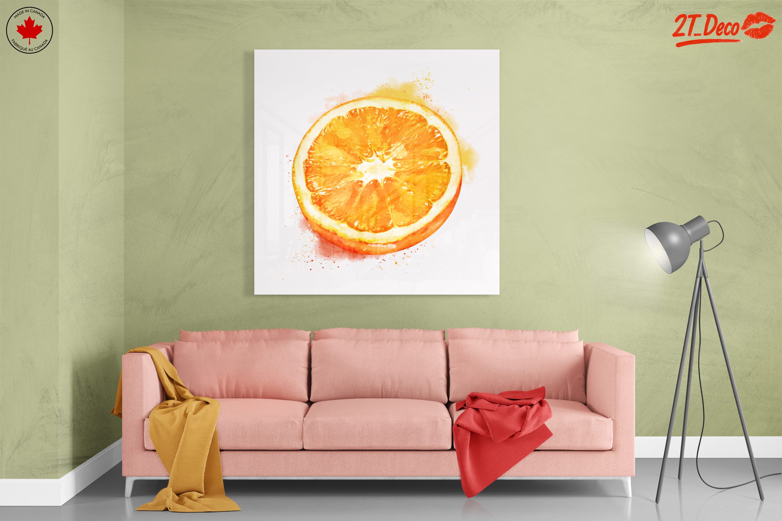 Vibrant Abstract Orange Slice Art 2 - Image 7