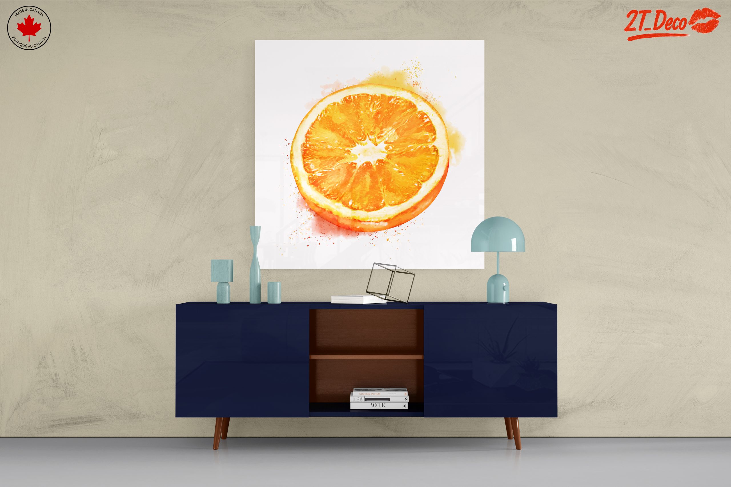 Vibrant Abstract Orange Slice Art 2 - Image 8