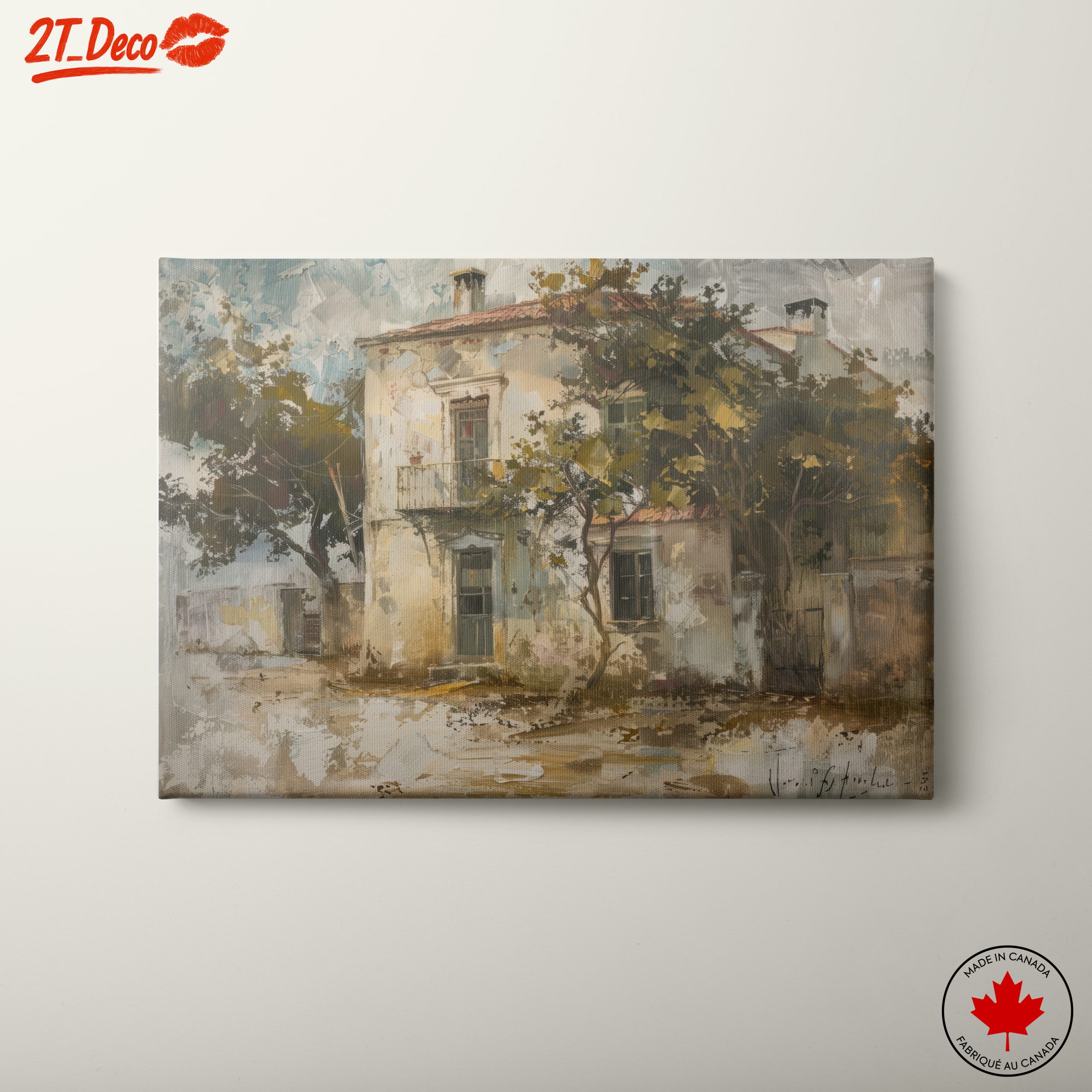 Charming Urban Landscape House Painting