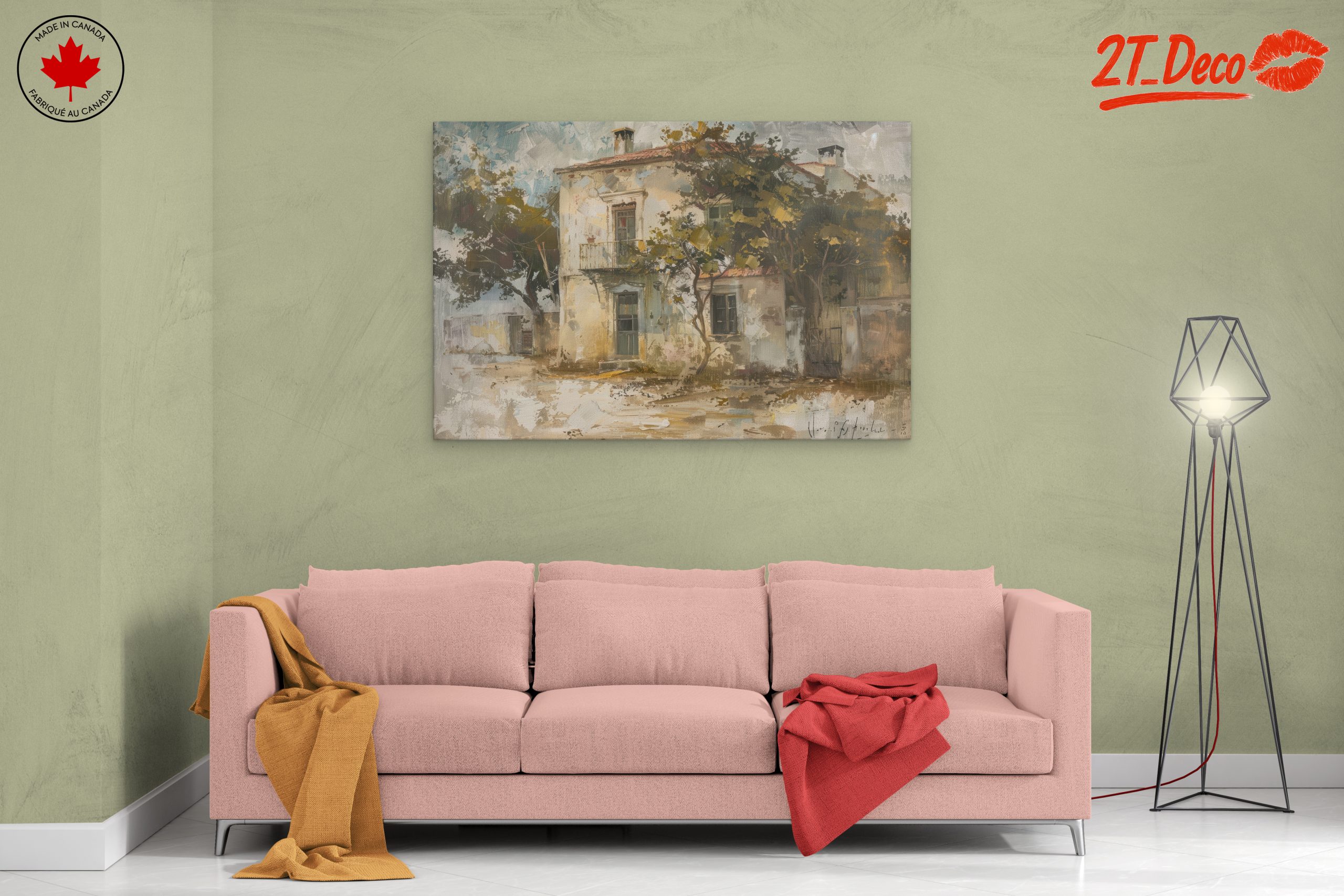 Charming Urban Landscape House Painting - Image 2