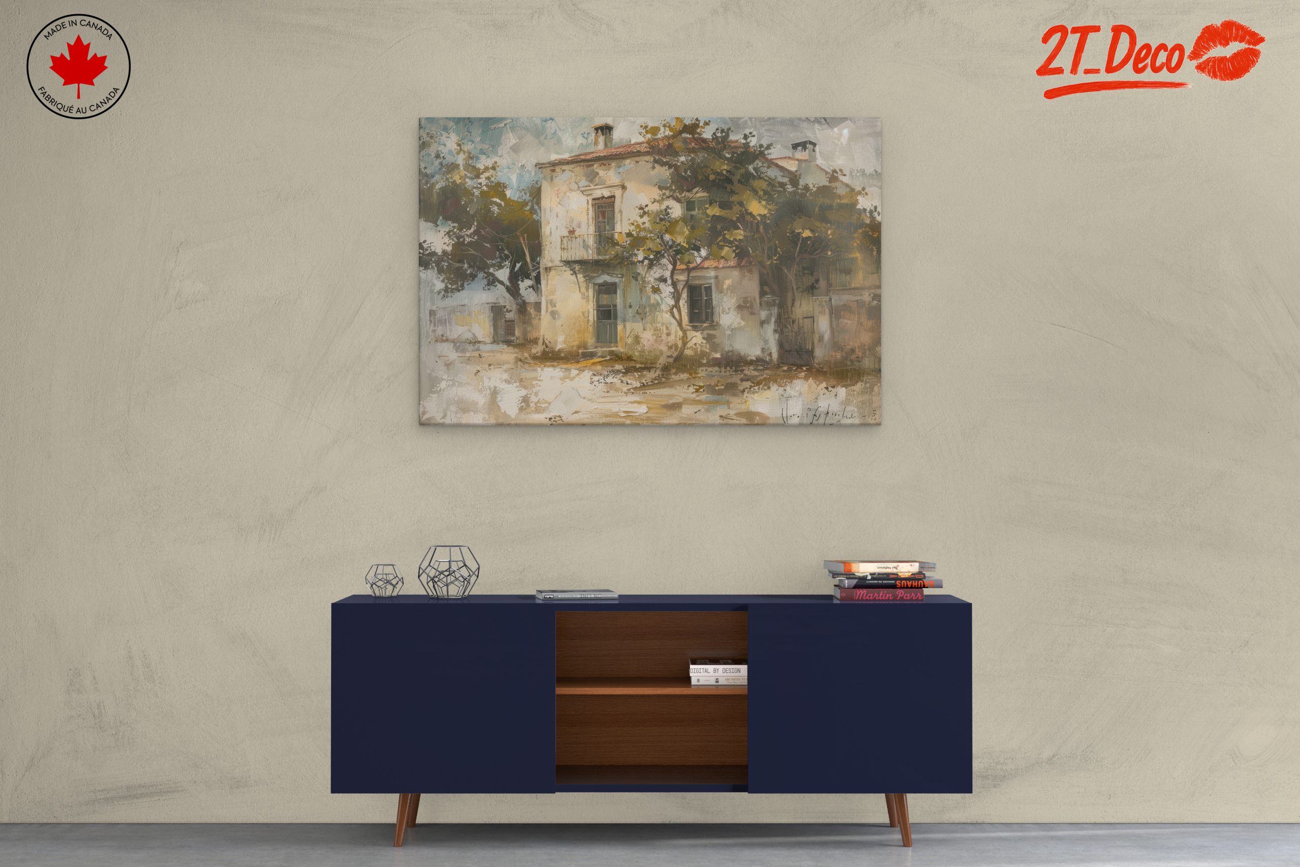 Charming Urban Landscape House Painting - Image 3