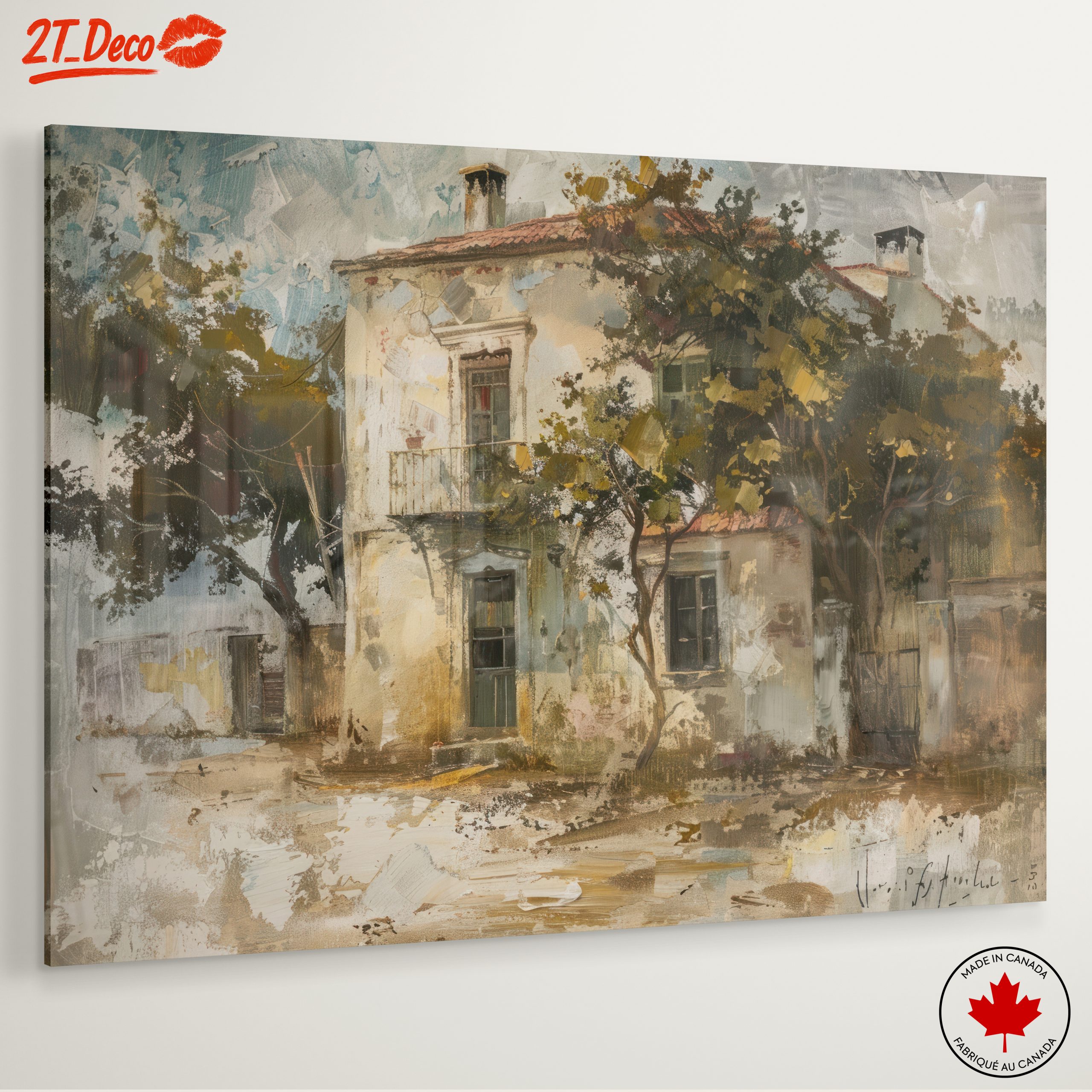 Charming Urban Landscape House Painting - Image 6