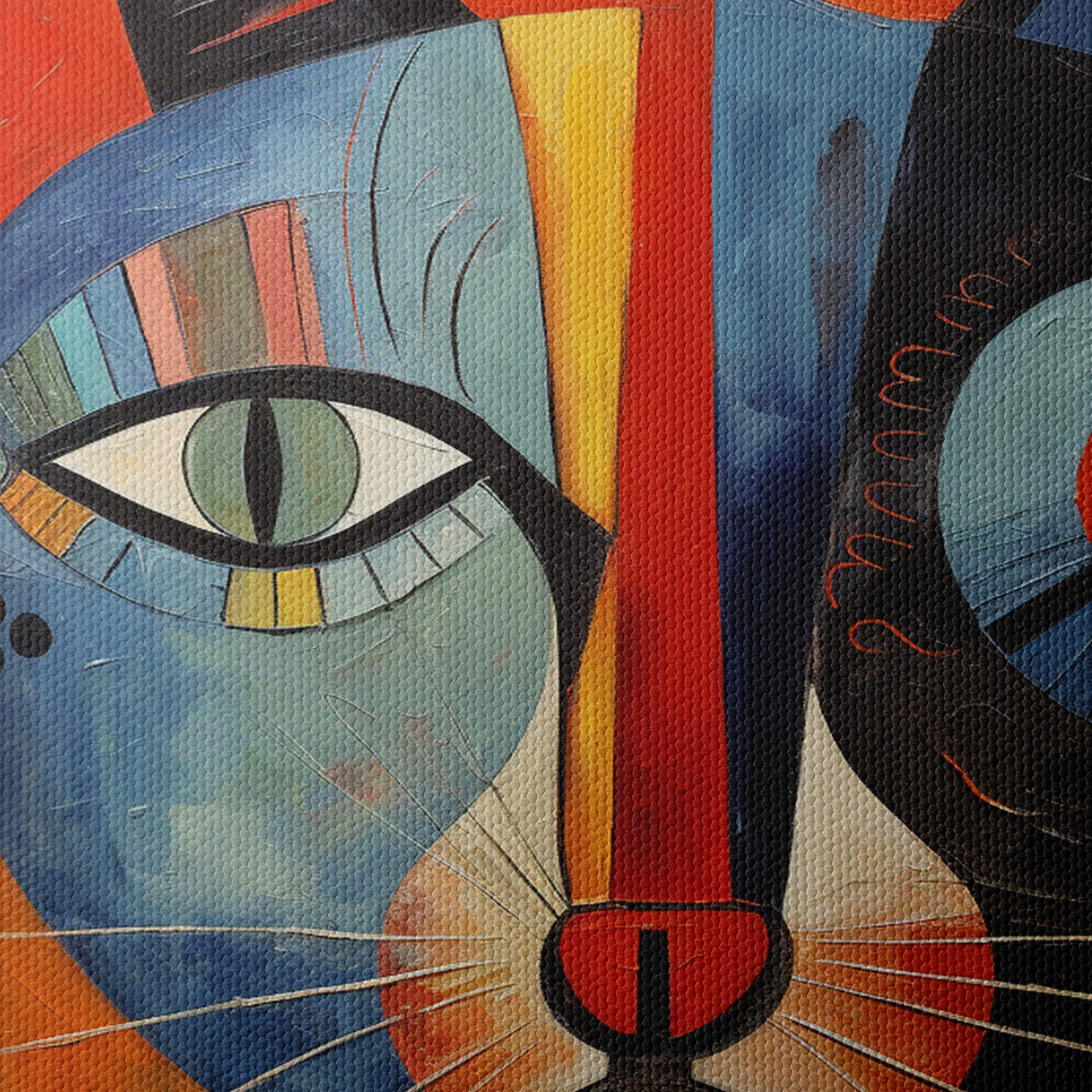 Stylized Colorful Cat Art - Image 4