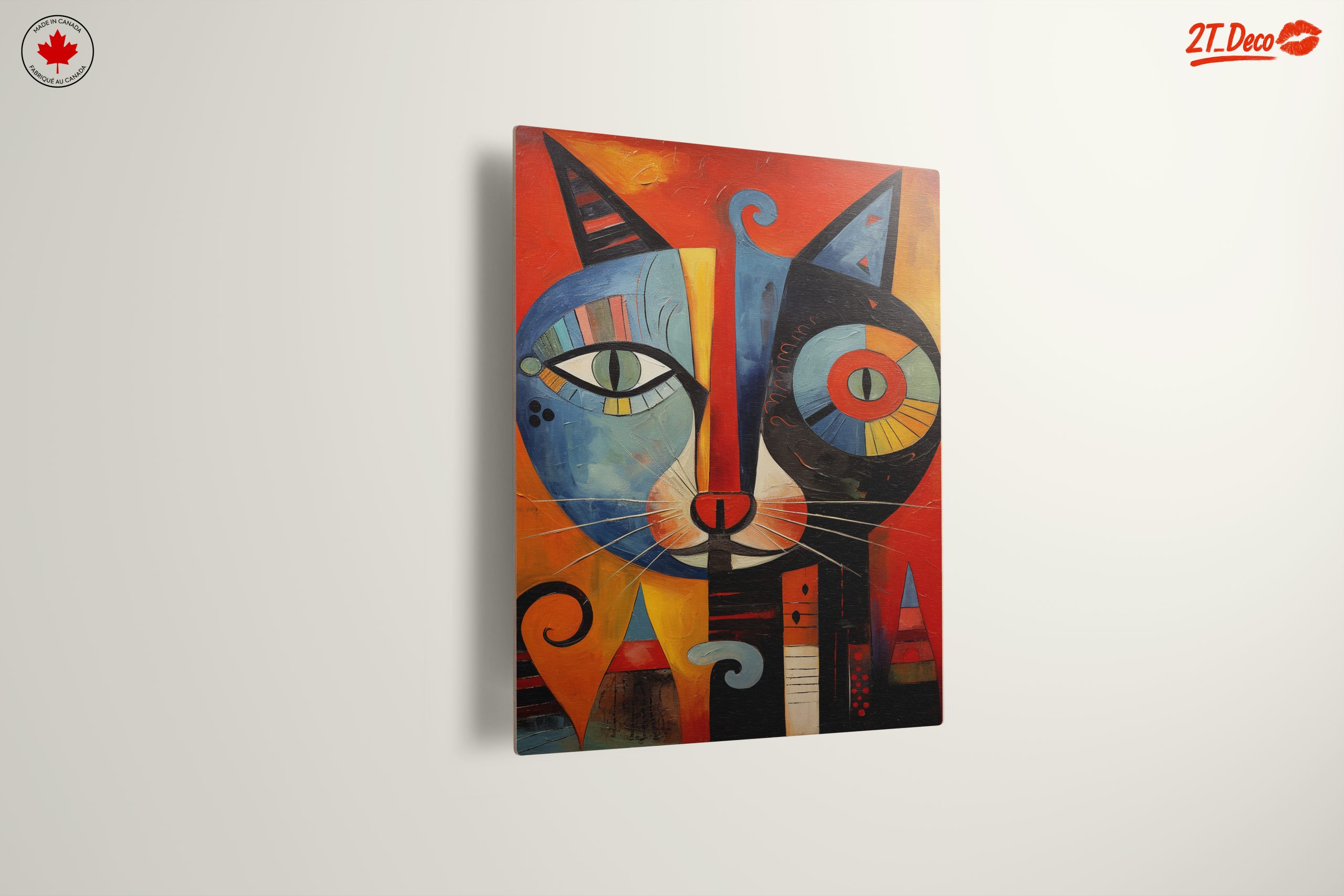 Stylized Colorful Cat Art - Image 13