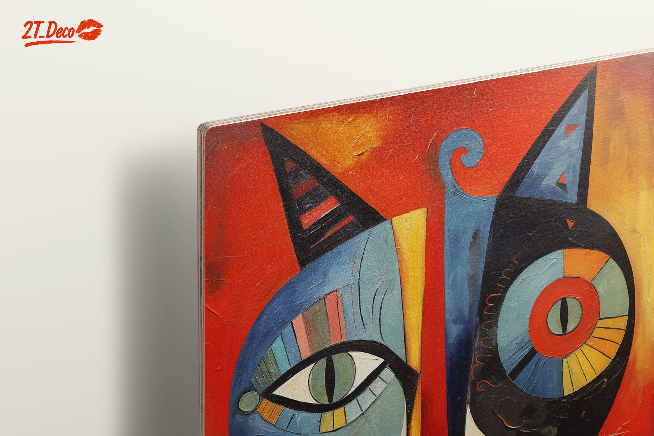 Stylized Colorful Cat Art - Image 15