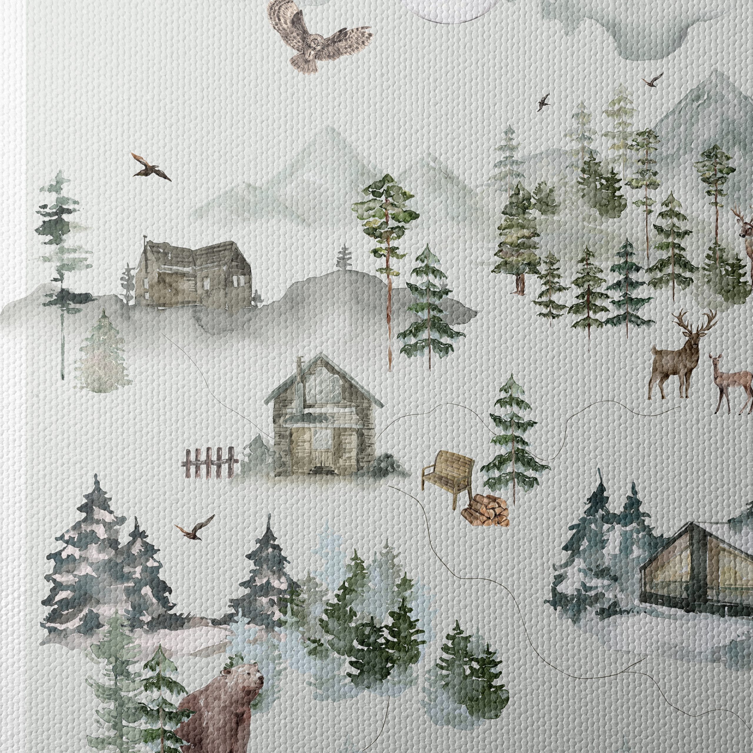Whimsical Woodland Map Art - Image 4