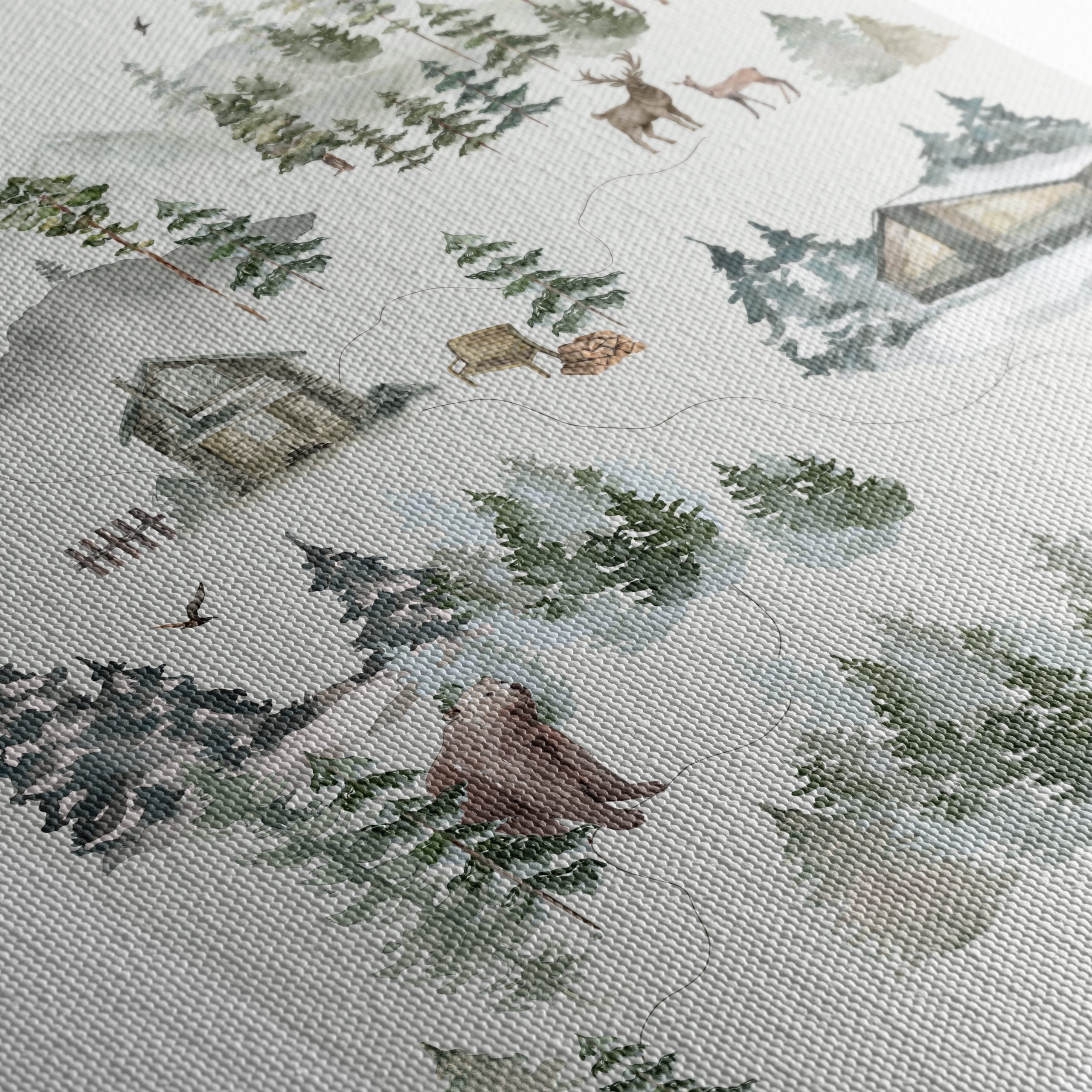 Whimsical Woodland Map Art - Image 5