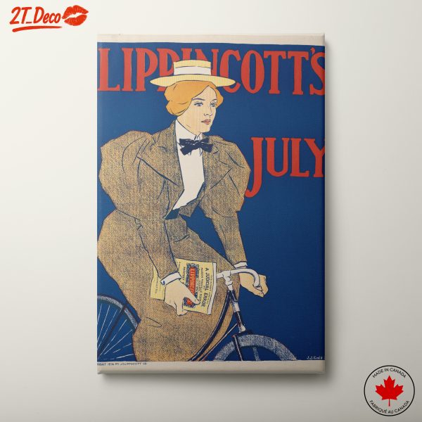 Vintage Woman Cycling Portrayal