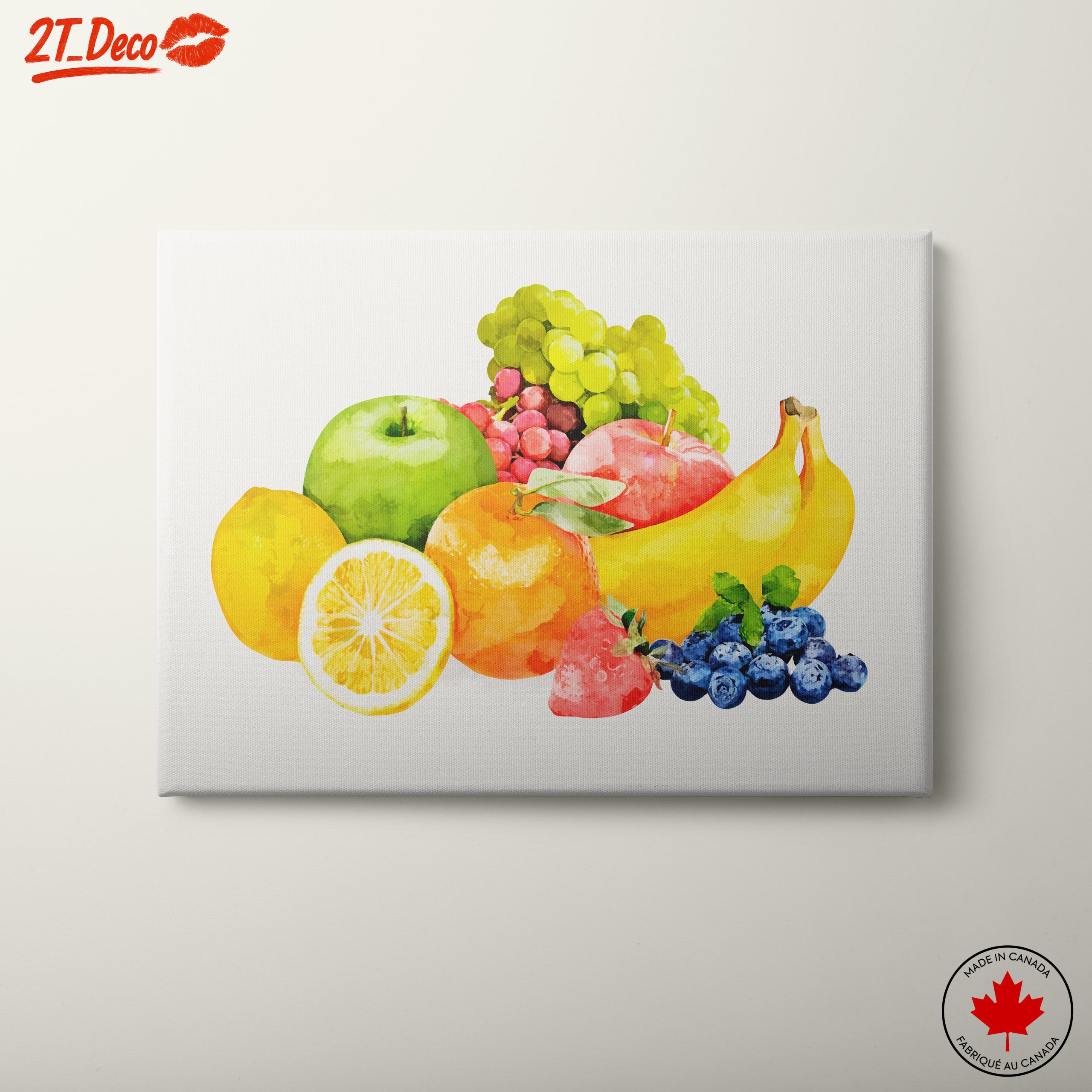 Vibrant Abstract Fruit Illustration