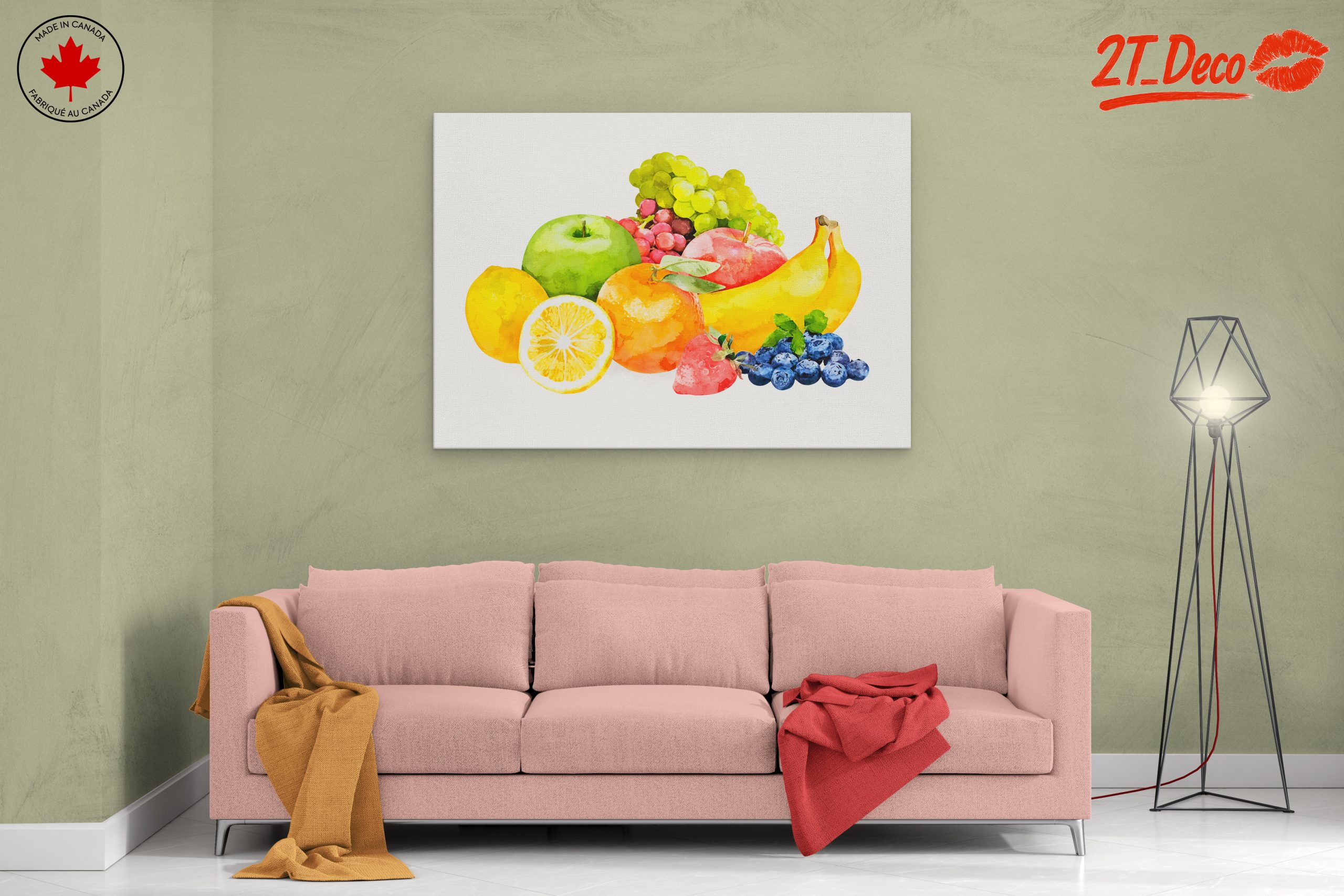 Vibrant Abstract Fruit Illustration - Image 2