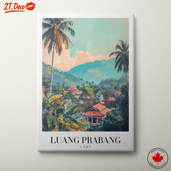Luang Prabang Laos Scenic Landscape Art