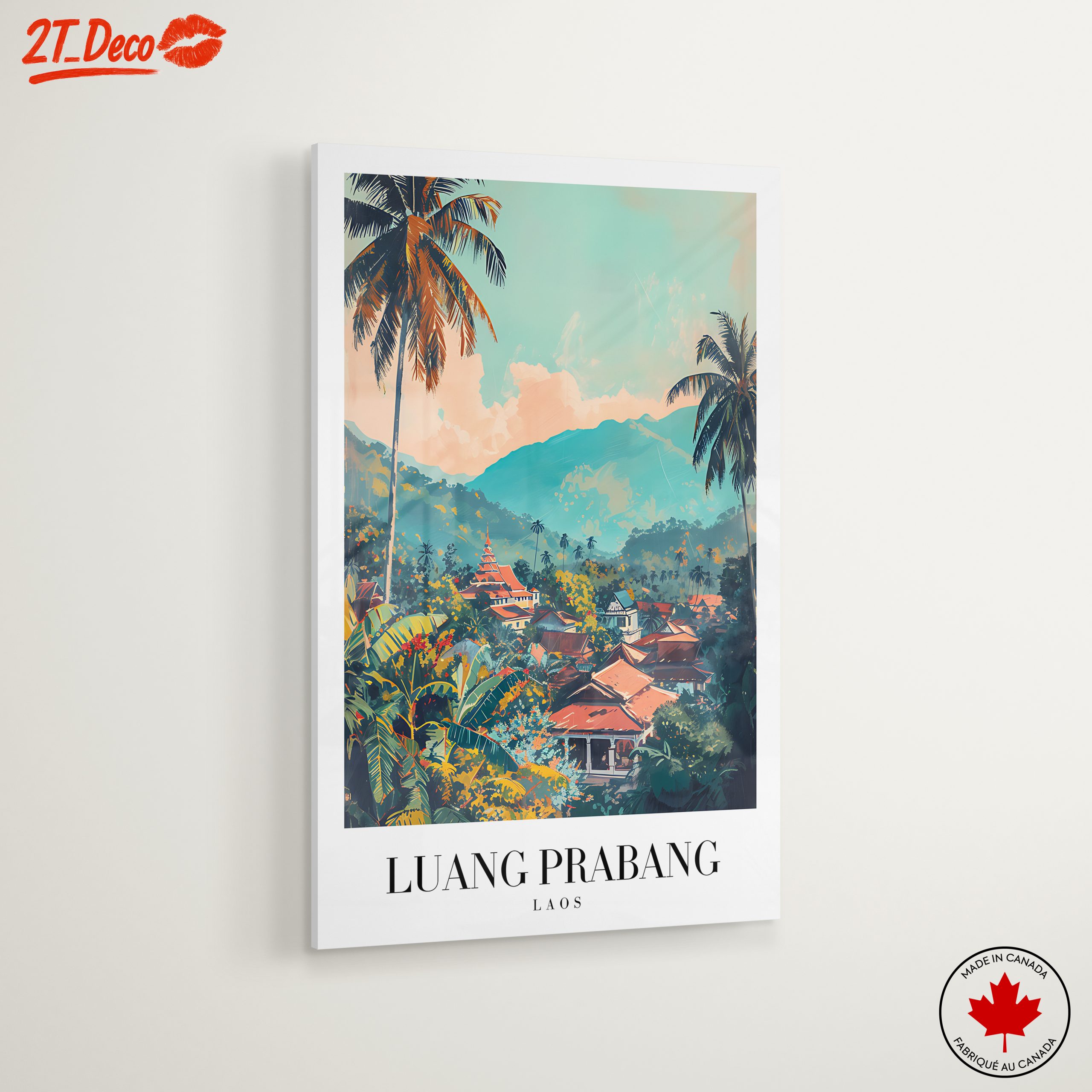 Luang Prabang Laos Scenic Landscape Art - Image 6