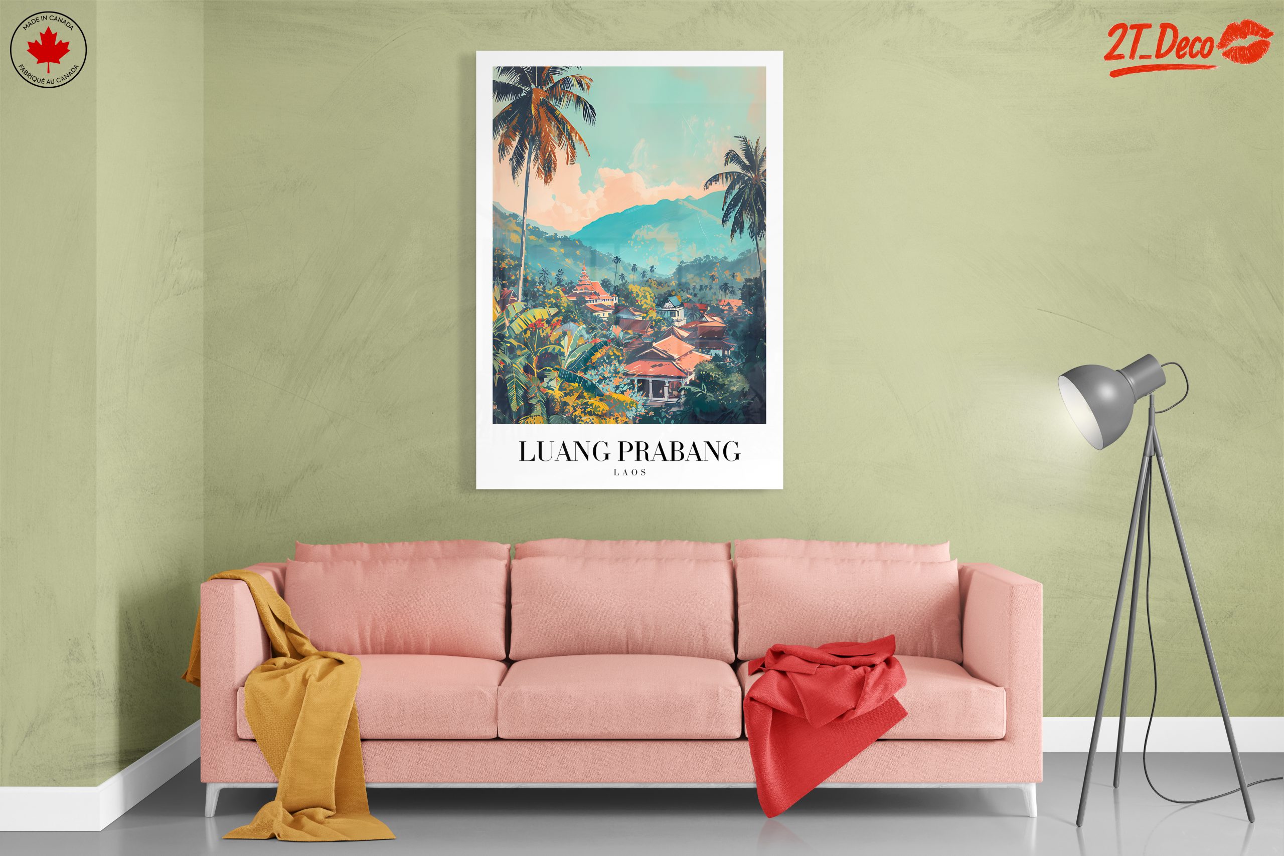 Luang Prabang Laos Scenic Landscape Art - Image 7