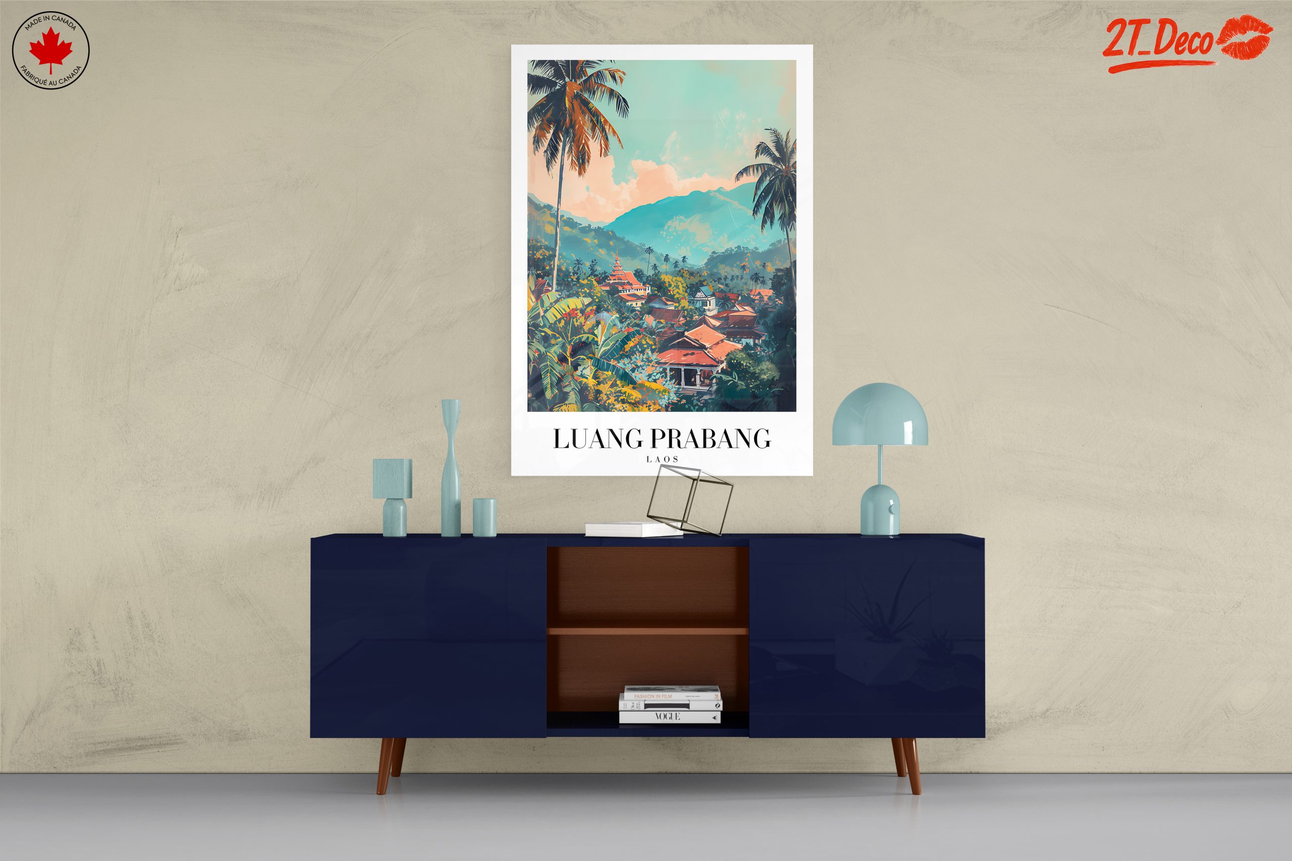 Luang Prabang Laos Scenic Landscape Art - Image 8