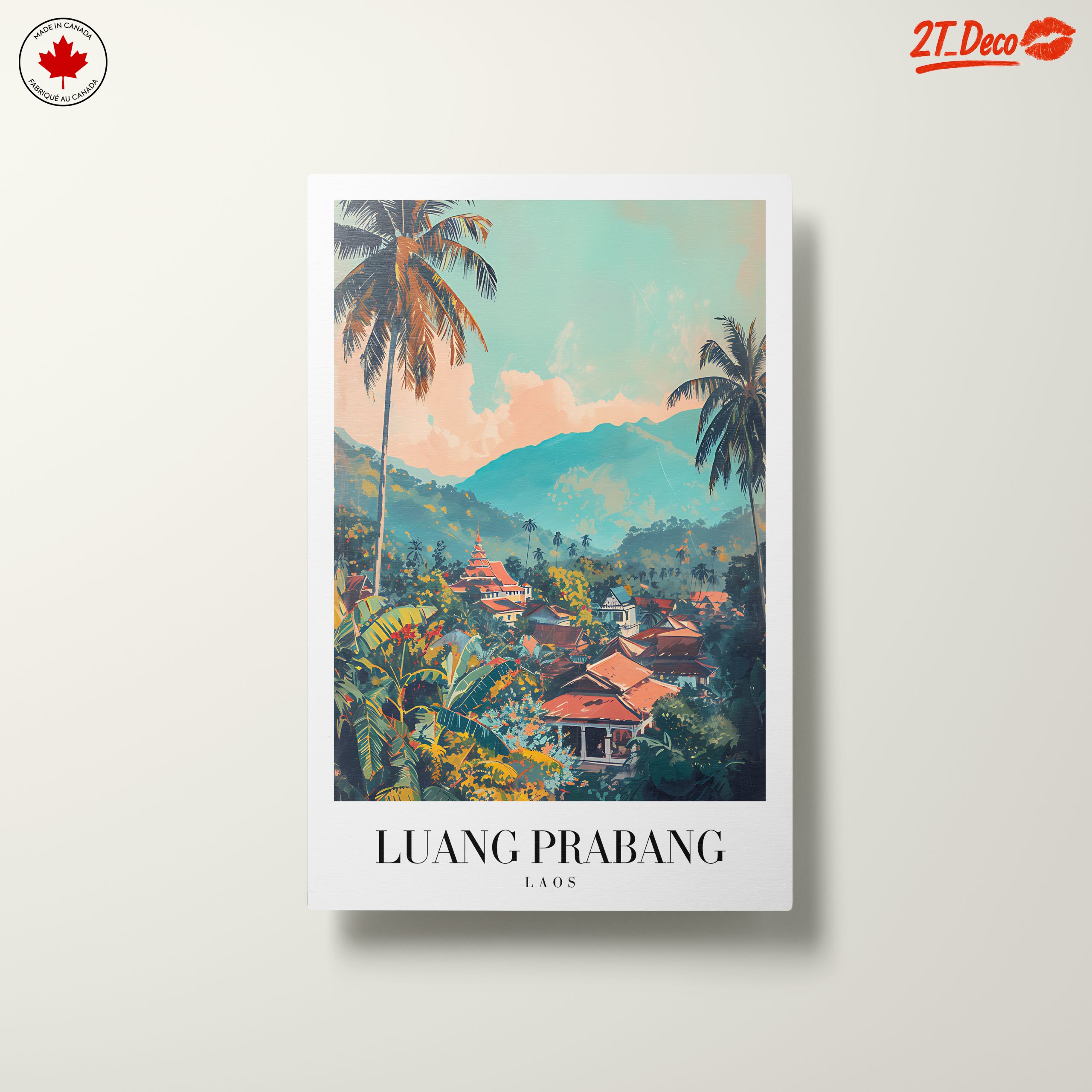 Luang Prabang Laos Scenic Landscape Art - Image 10