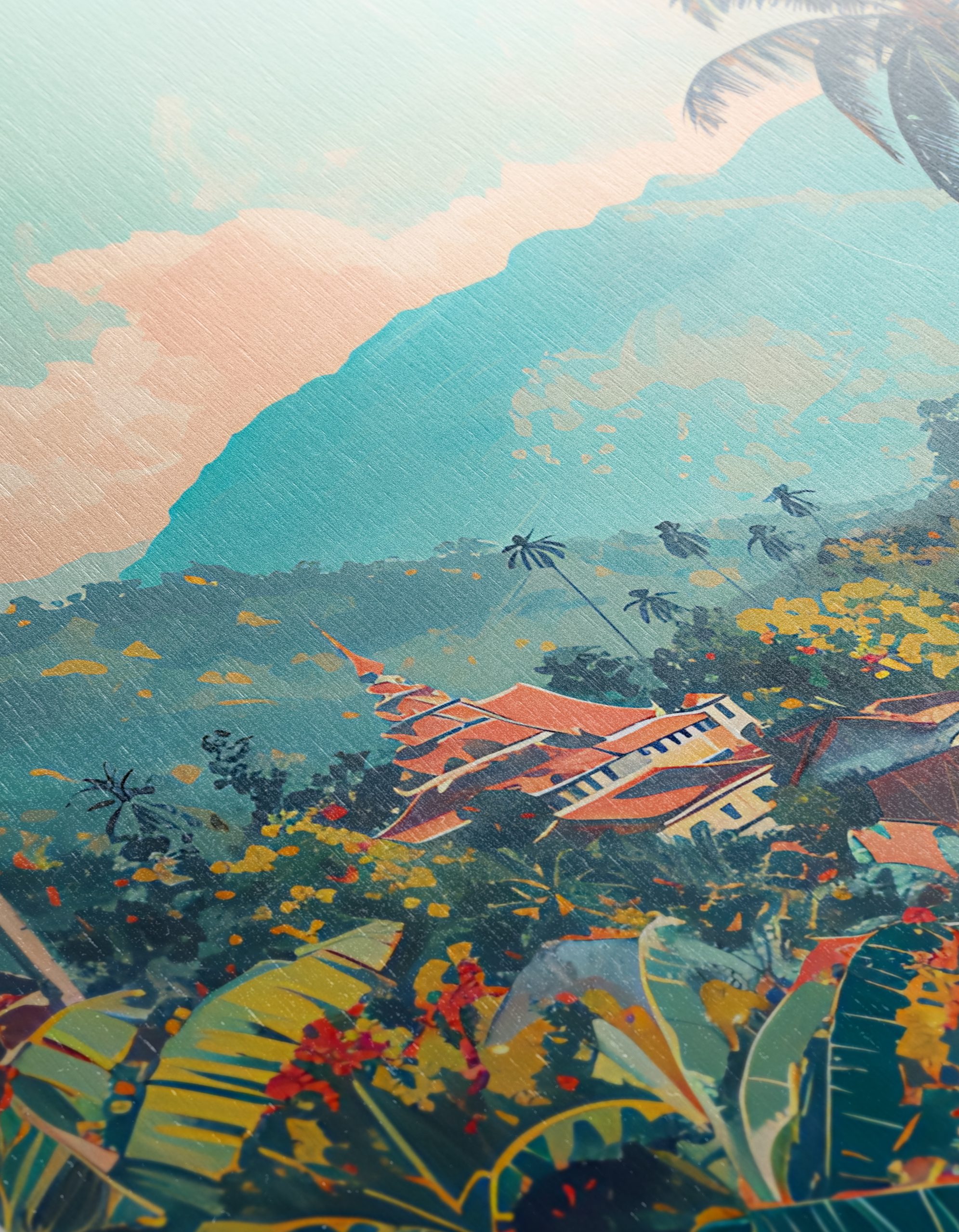 Luang Prabang Laos Scenic Landscape Art - Image 12