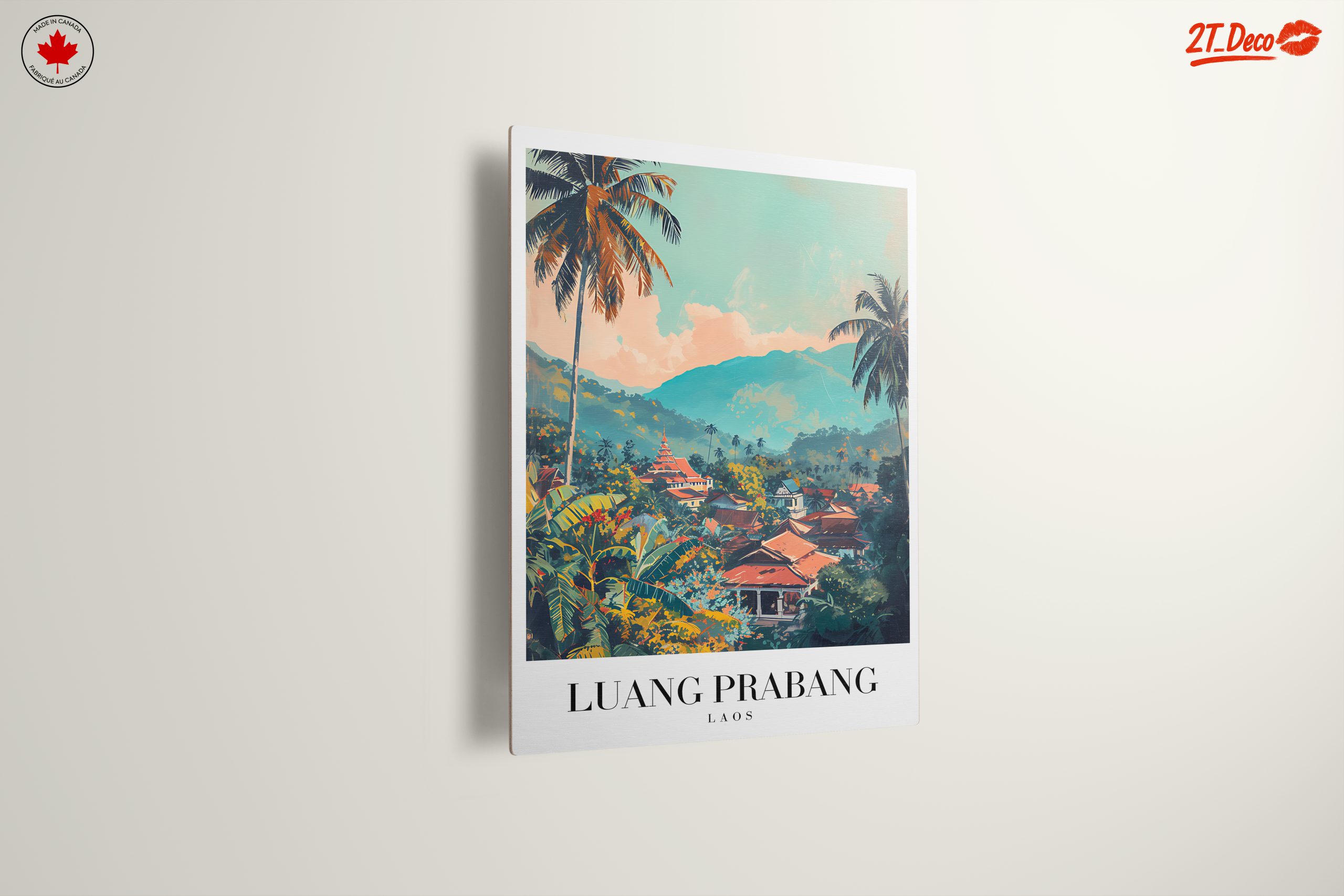 Luang Prabang Laos Scenic Landscape Art - Image 13