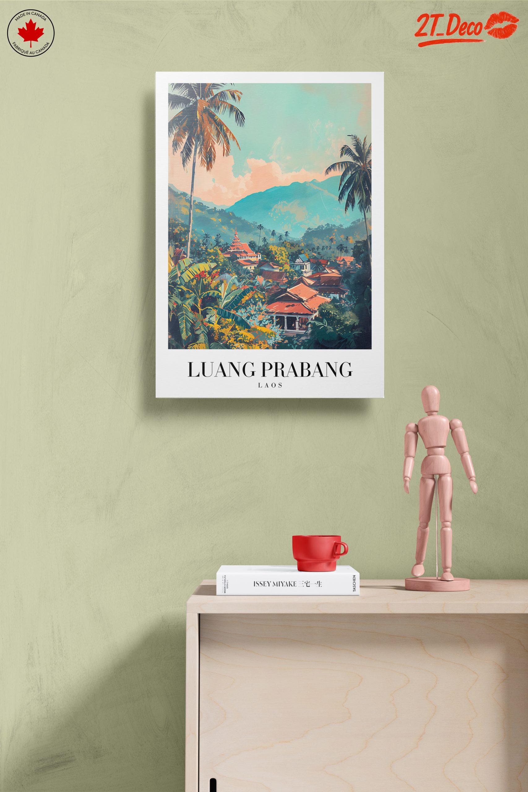 Luang Prabang Laos Scenic Landscape Art - Image 14
