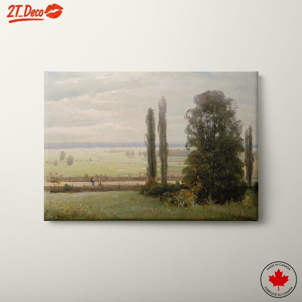 Serene Abstract Landscape with Trees