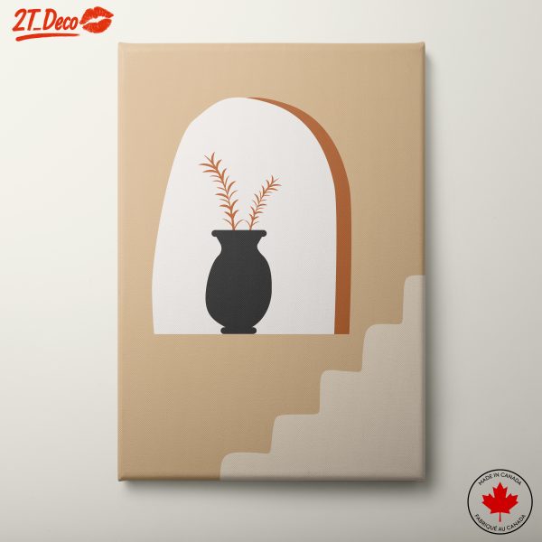 Minimalist Botanical Vase Art