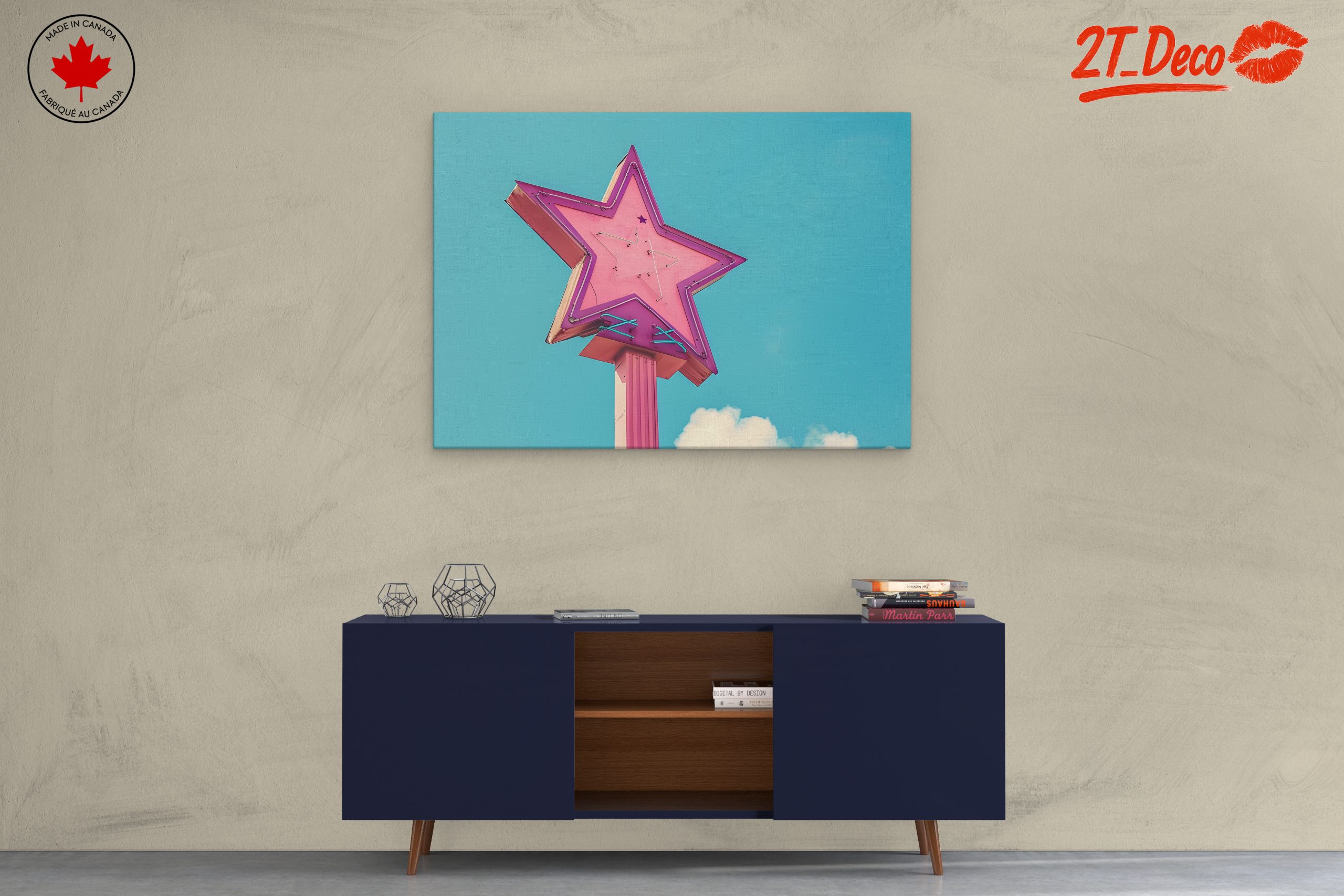 Vibrant Star Sign Against Blue Sky - Image 3