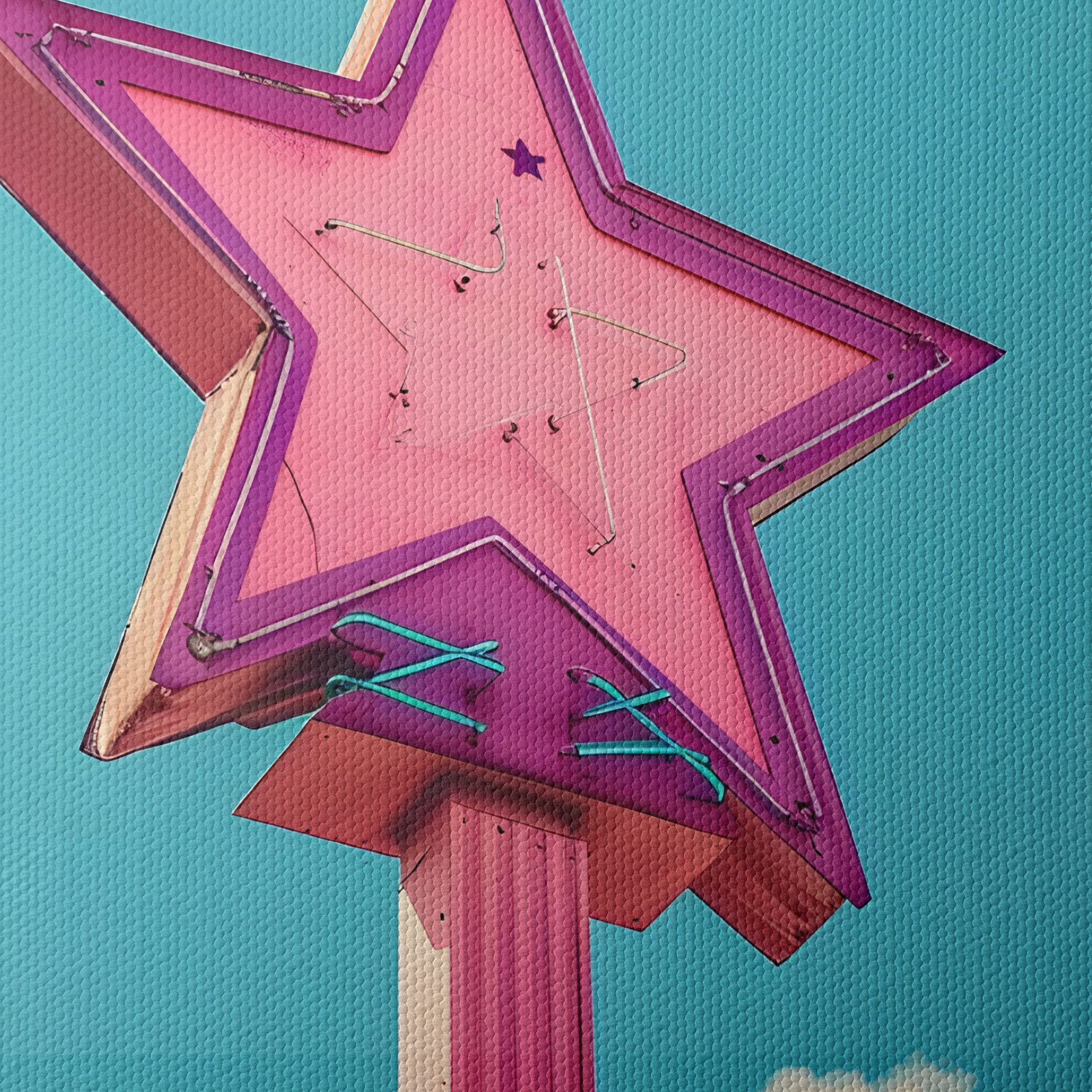 Vibrant Star Sign Against Blue Sky - Image 4
