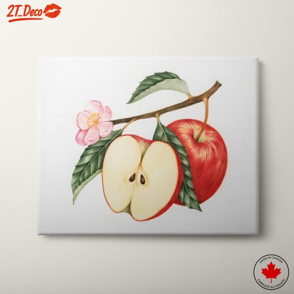 Detailed Abstract Food Art with Apples