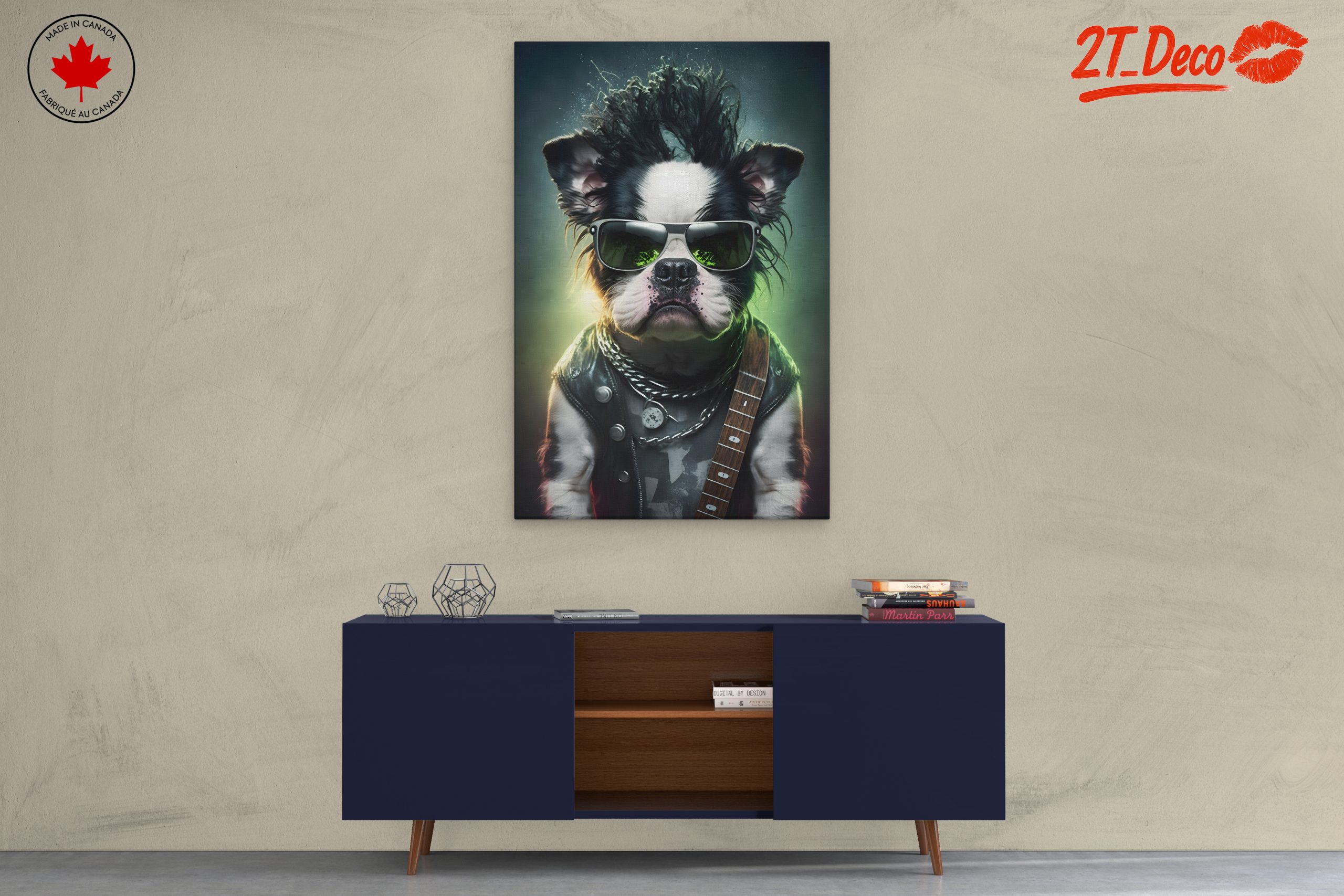 Rock Star Dog Art in Bold Style - Image 3