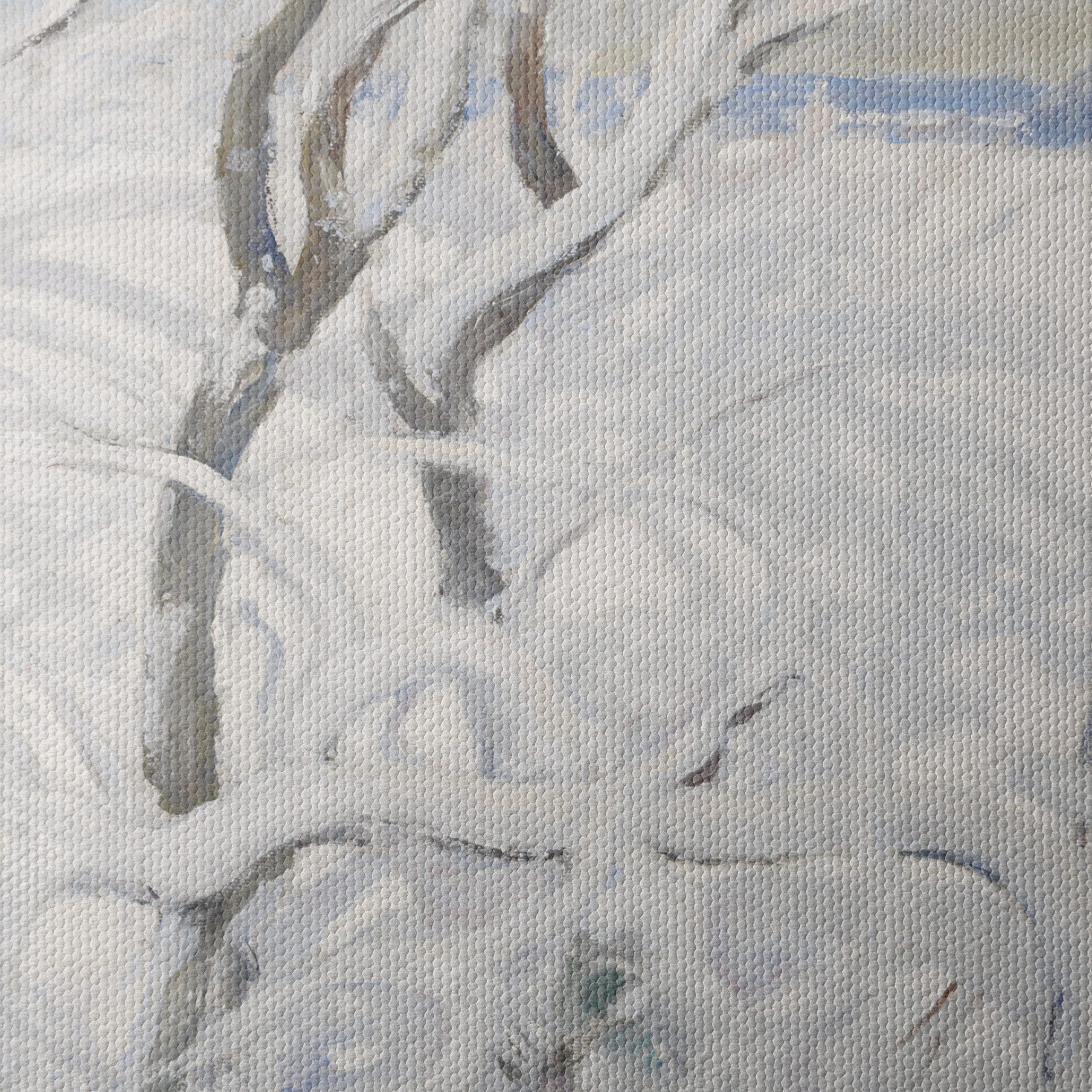Abstract Winter Landscape with Snowy Branches - Image 4