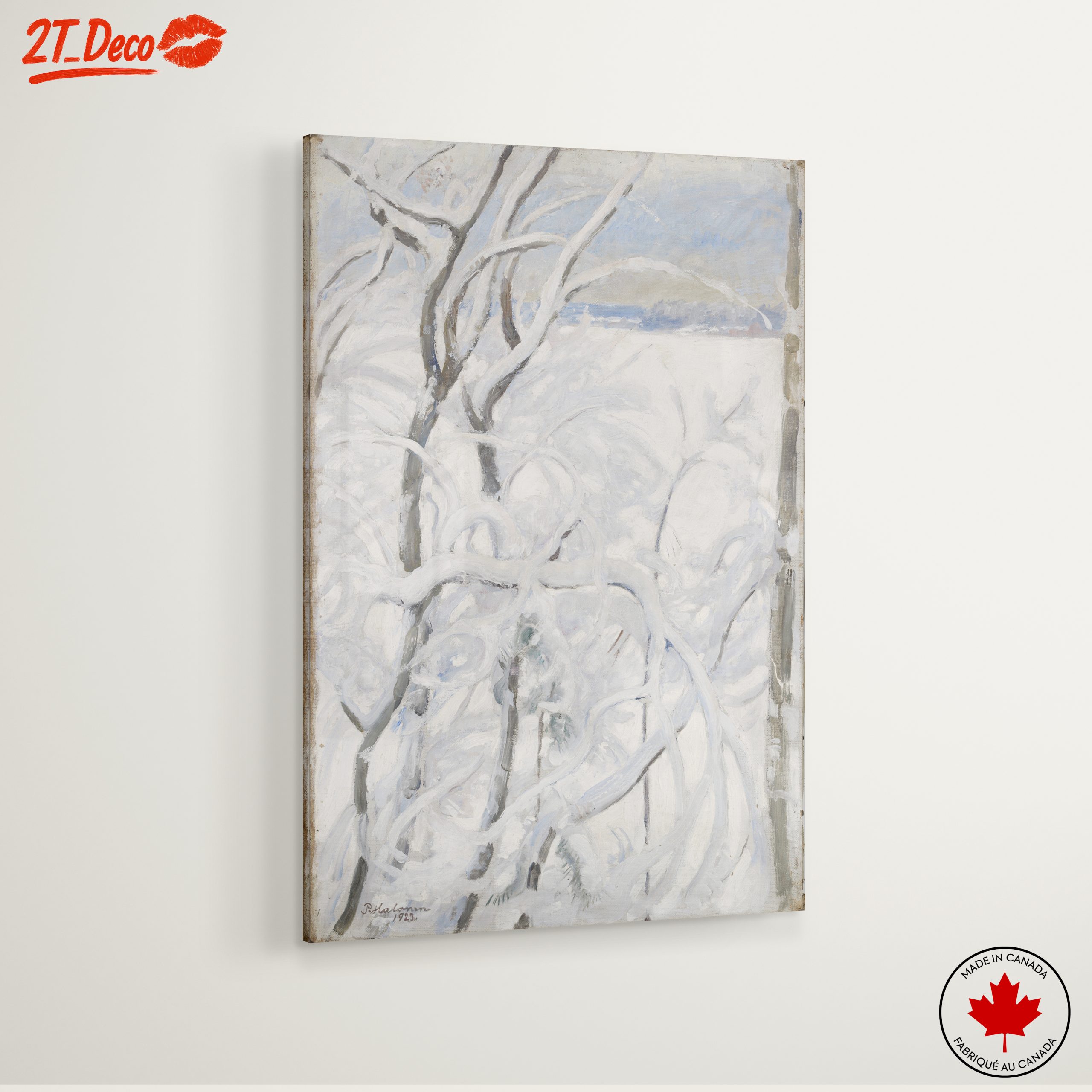 Abstract Winter Landscape with Snowy Branches - Image 6
