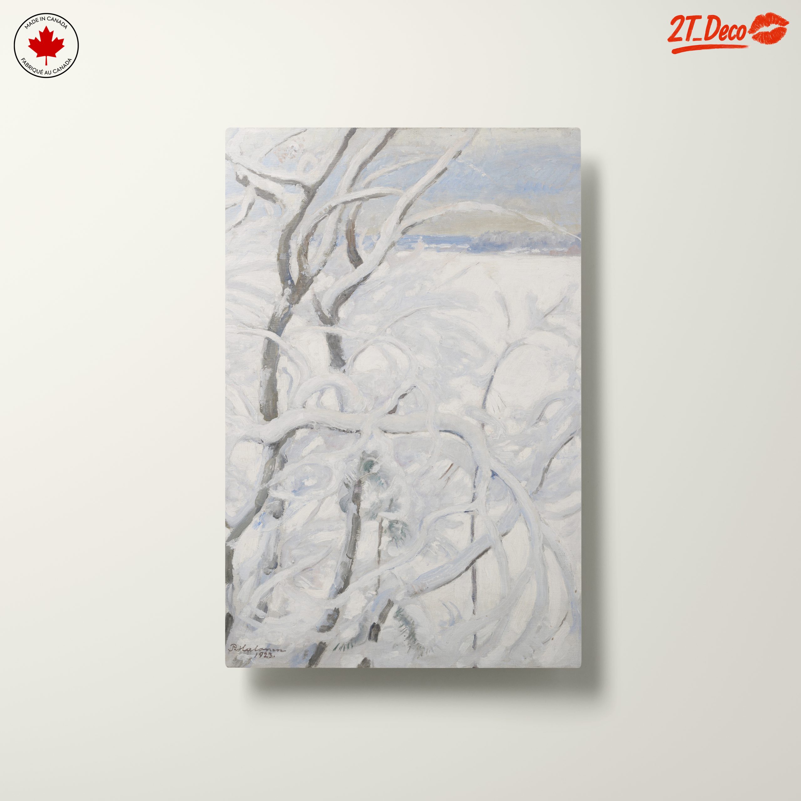 Abstract Winter Landscape with Snowy Branches - Image 10