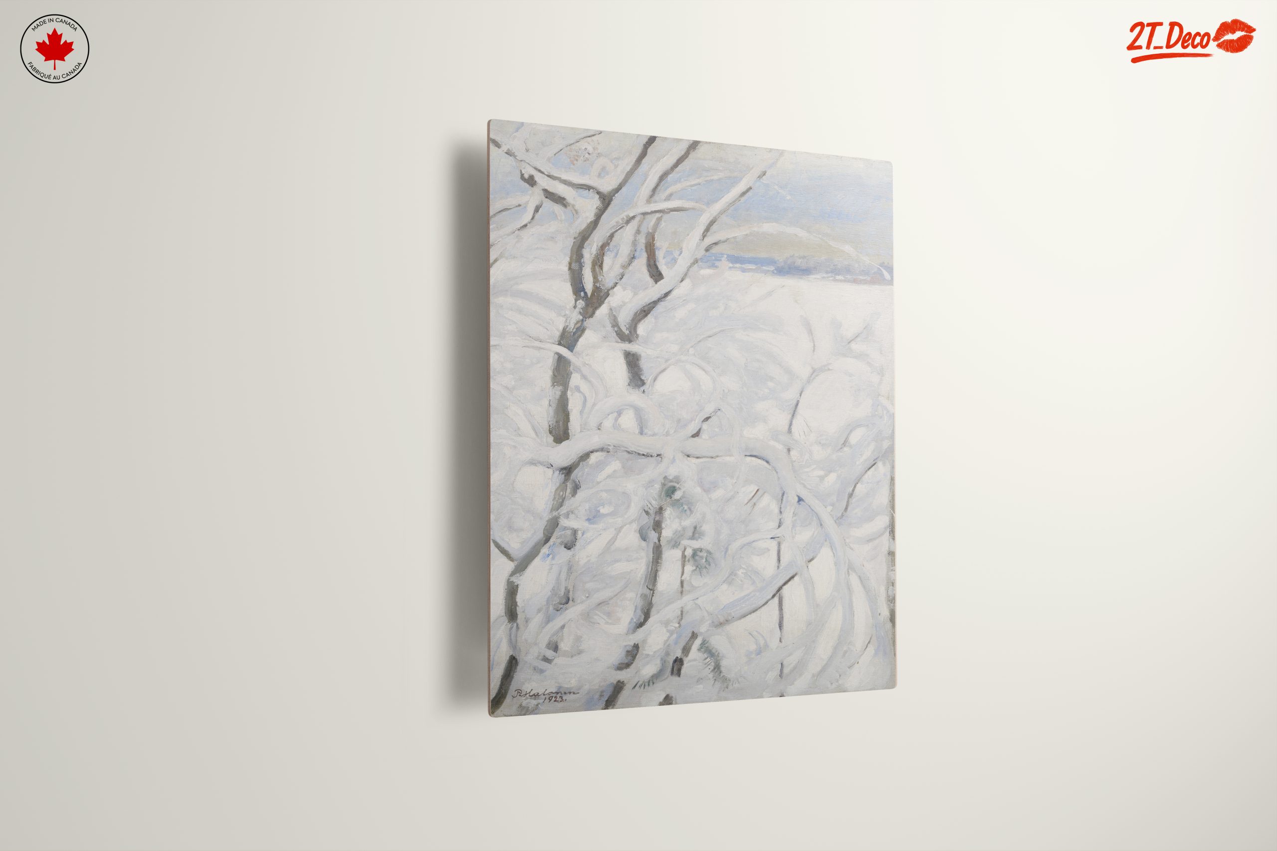 Abstract Winter Landscape with Snowy Branches - Image 13