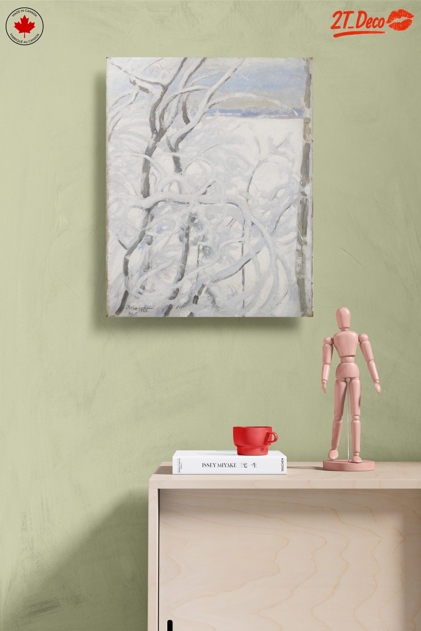 Abstract Winter Landscape with Snowy Branches - Image 14