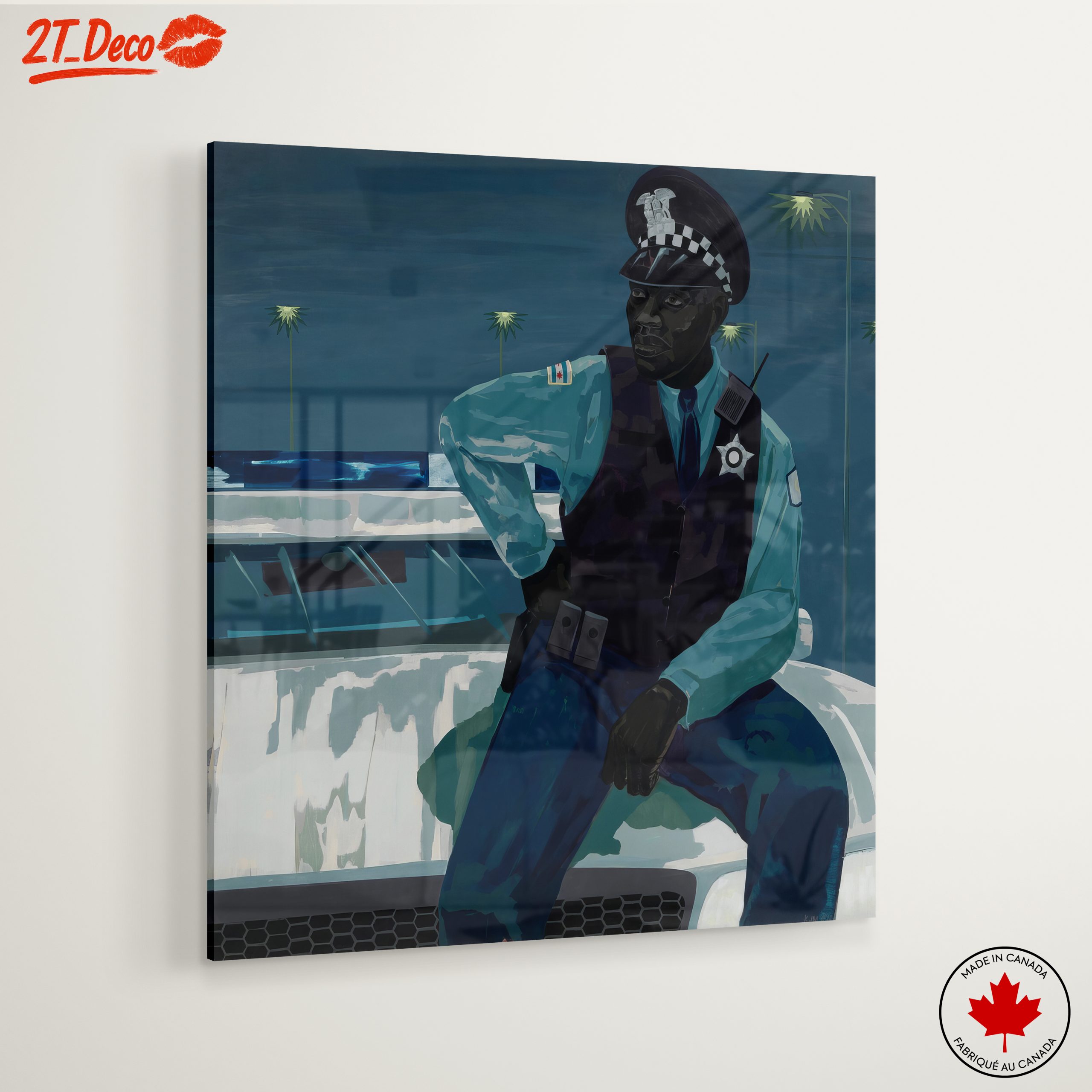 Stylized Contemporary Portrait of a Police Officer - Image 6