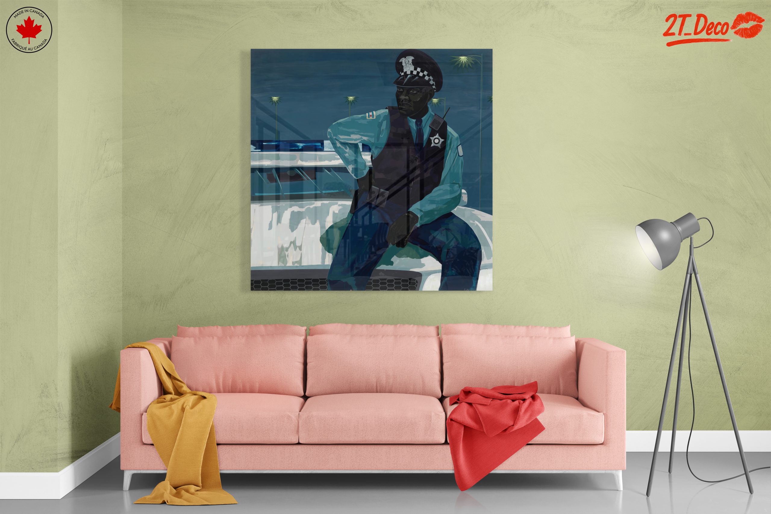 Stylized Contemporary Portrait of a Police Officer - Image 7