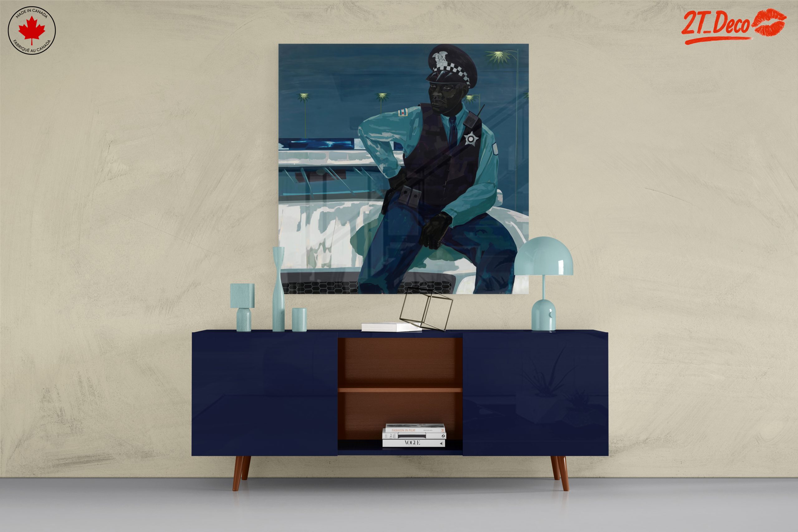 Stylized Contemporary Portrait of a Police Officer - Image 8