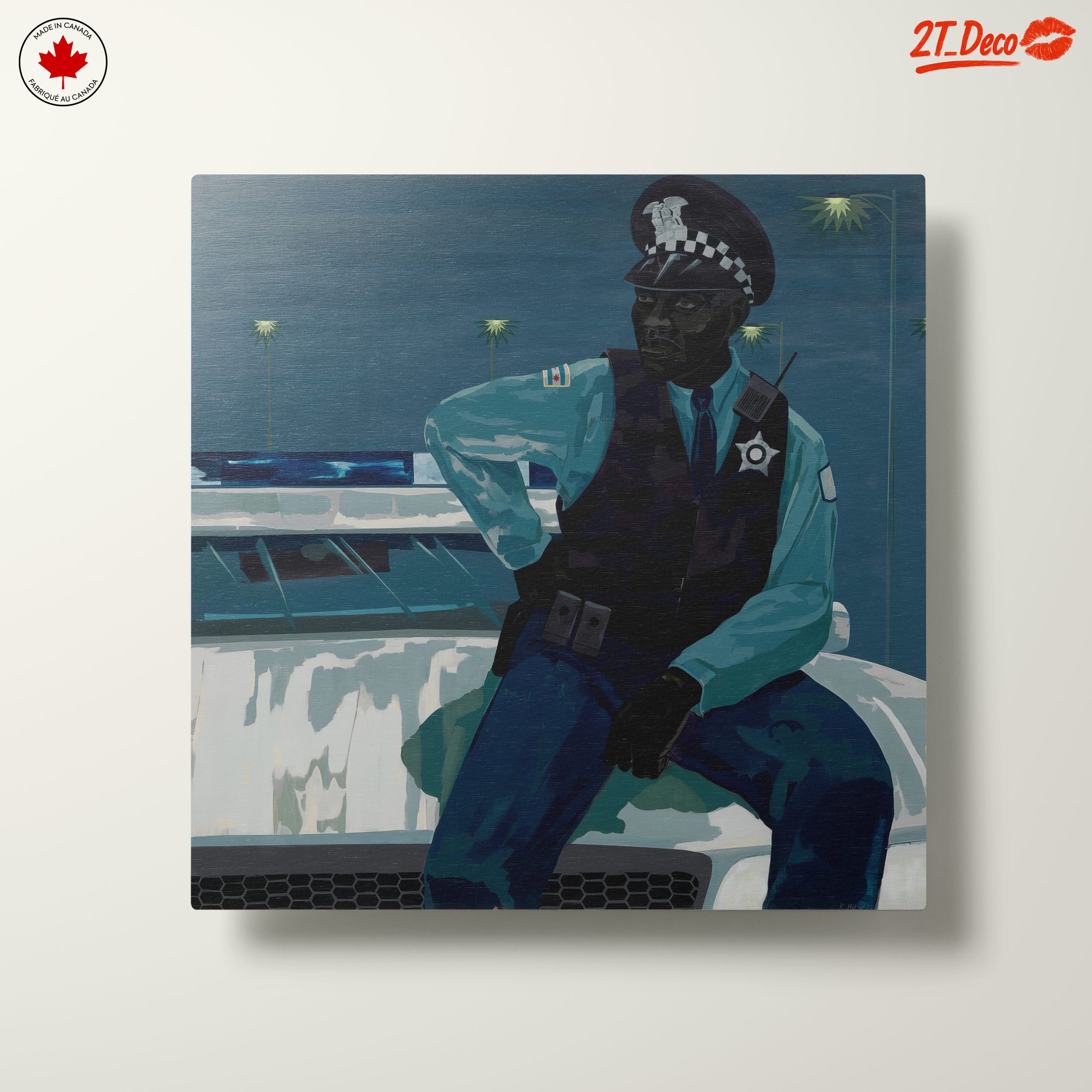 Stylized Contemporary Portrait of a Police Officer - Image 10
