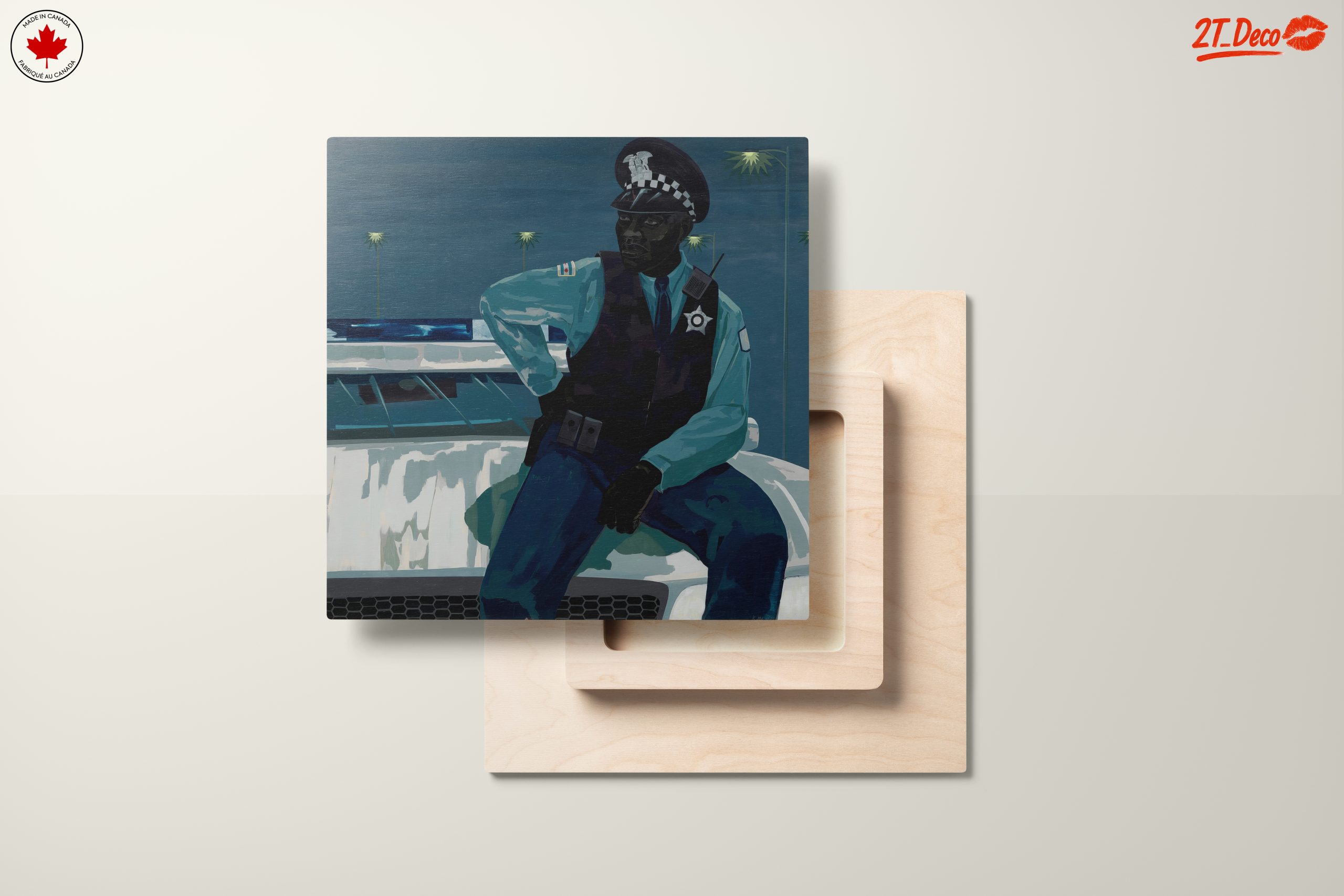 Stylized Contemporary Portrait of a Police Officer - Image 11
