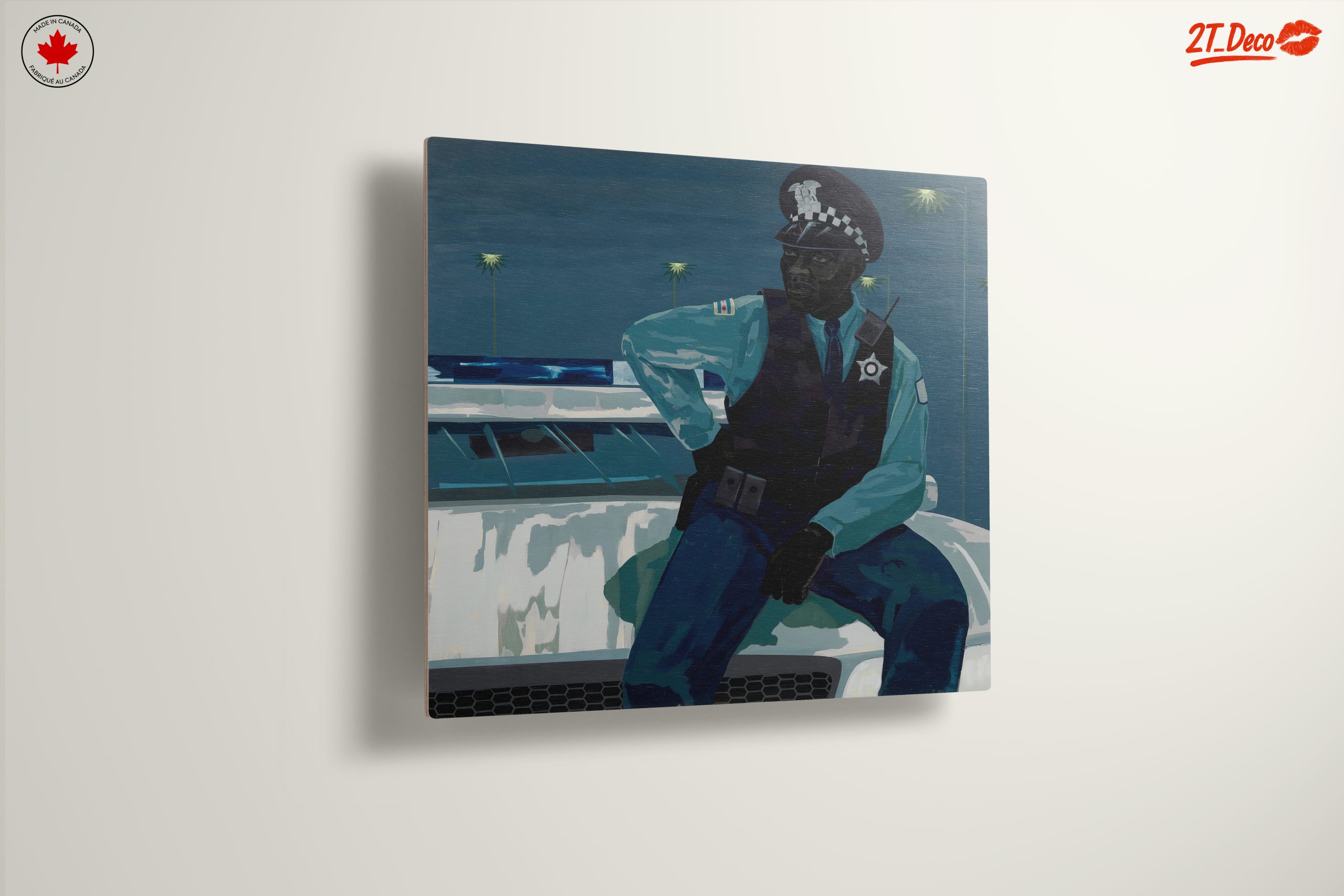Stylized Contemporary Portrait of a Police Officer - Image 13