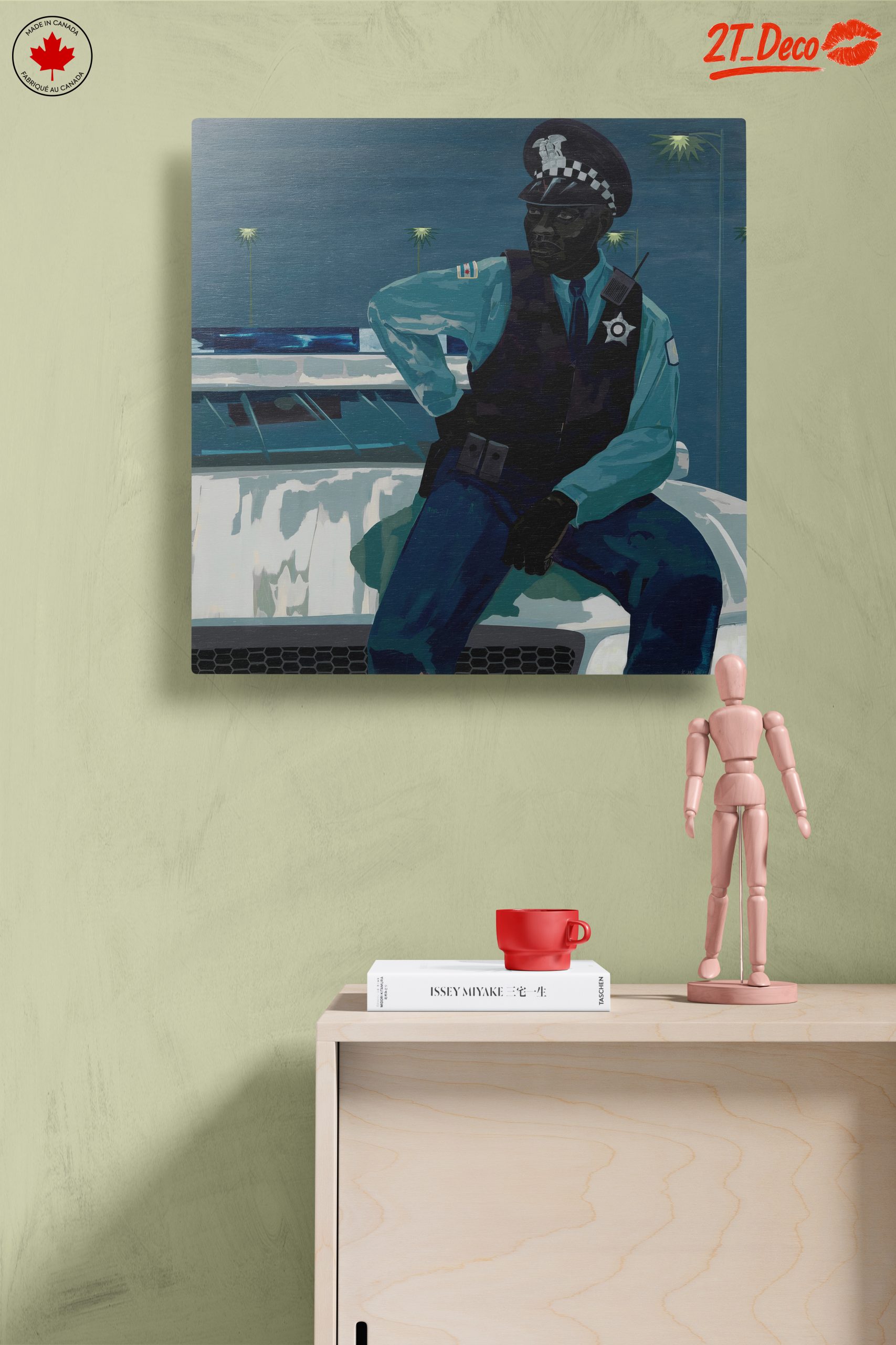 Stylized Contemporary Portrait of a Police Officer - Image 14
