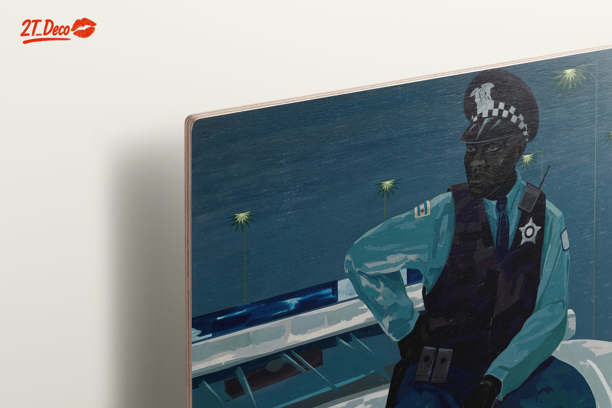 Stylized Contemporary Portrait of a Police Officer - Image 15